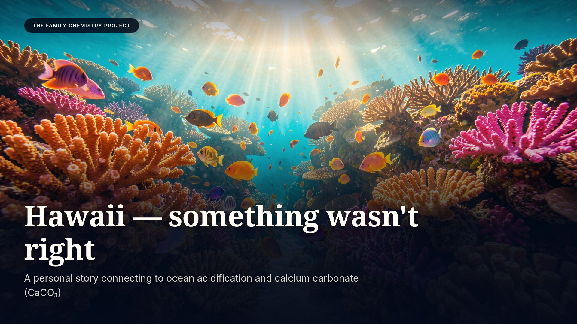 Ocean Acidification: Chemistry and Coral Reef Loss