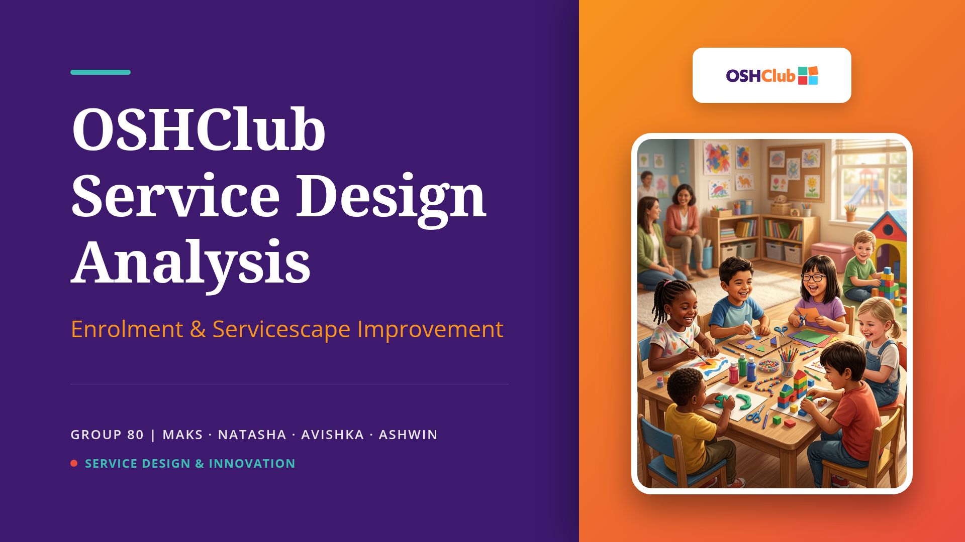 OSHClub Service Design Analysis & Enrolment UX Case Study