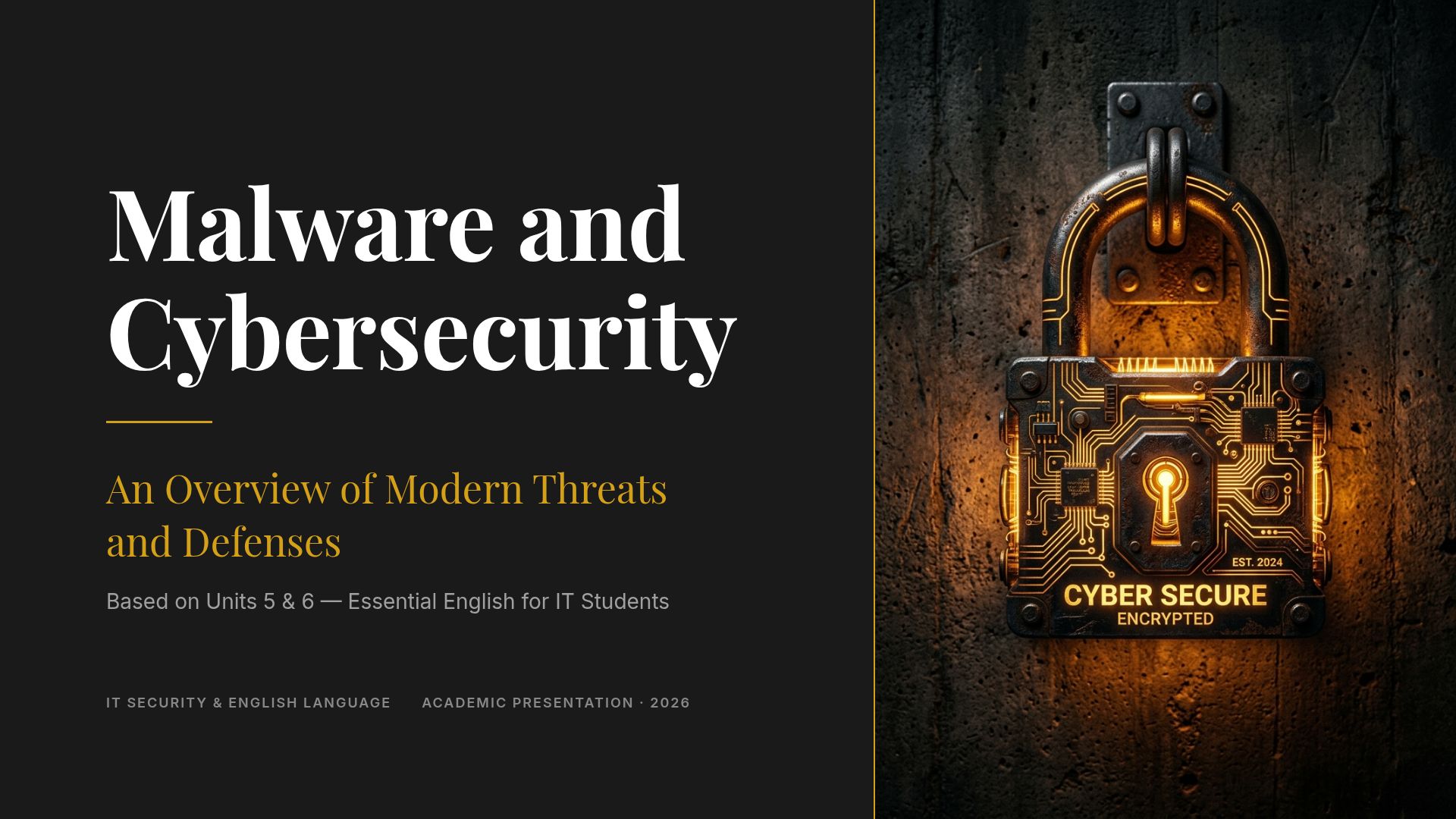 Understanding Malware and Cybersecurity Defense Strategies
