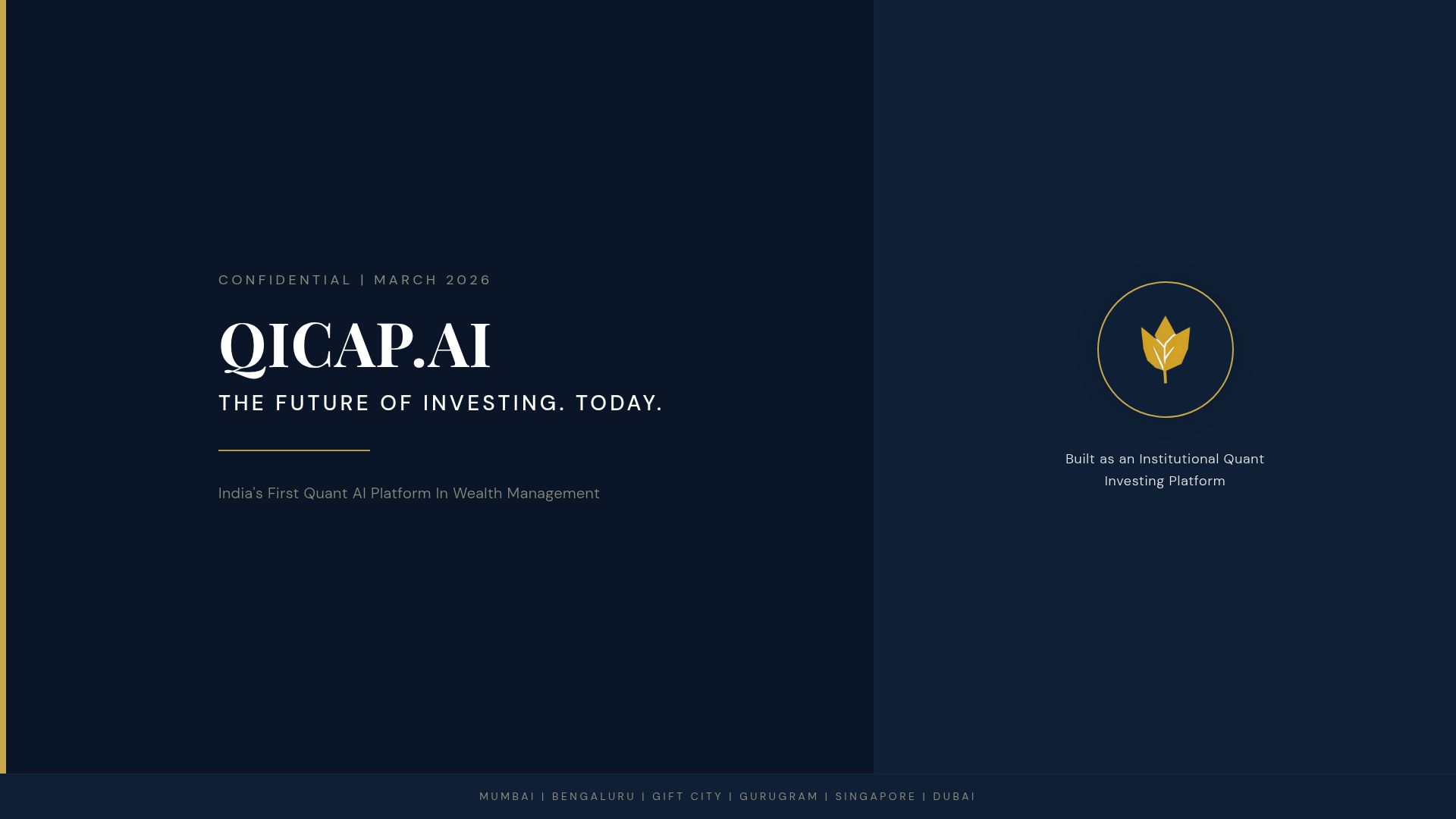 QICAP.AI: India's Leading Quant AI Wealth Management Platform