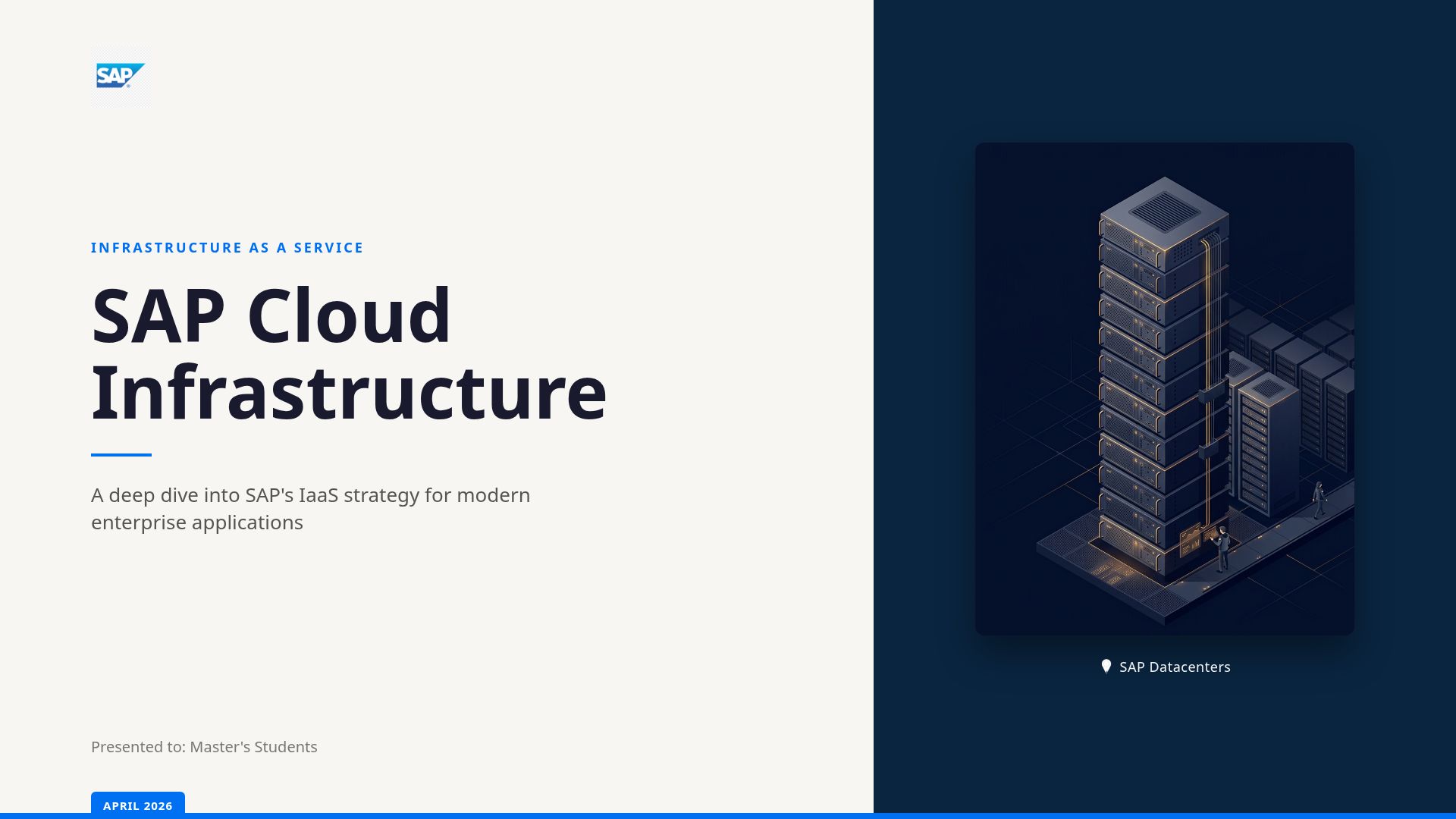SAP Cloud Infrastructure: 4+1 IaaS Strategy Explained