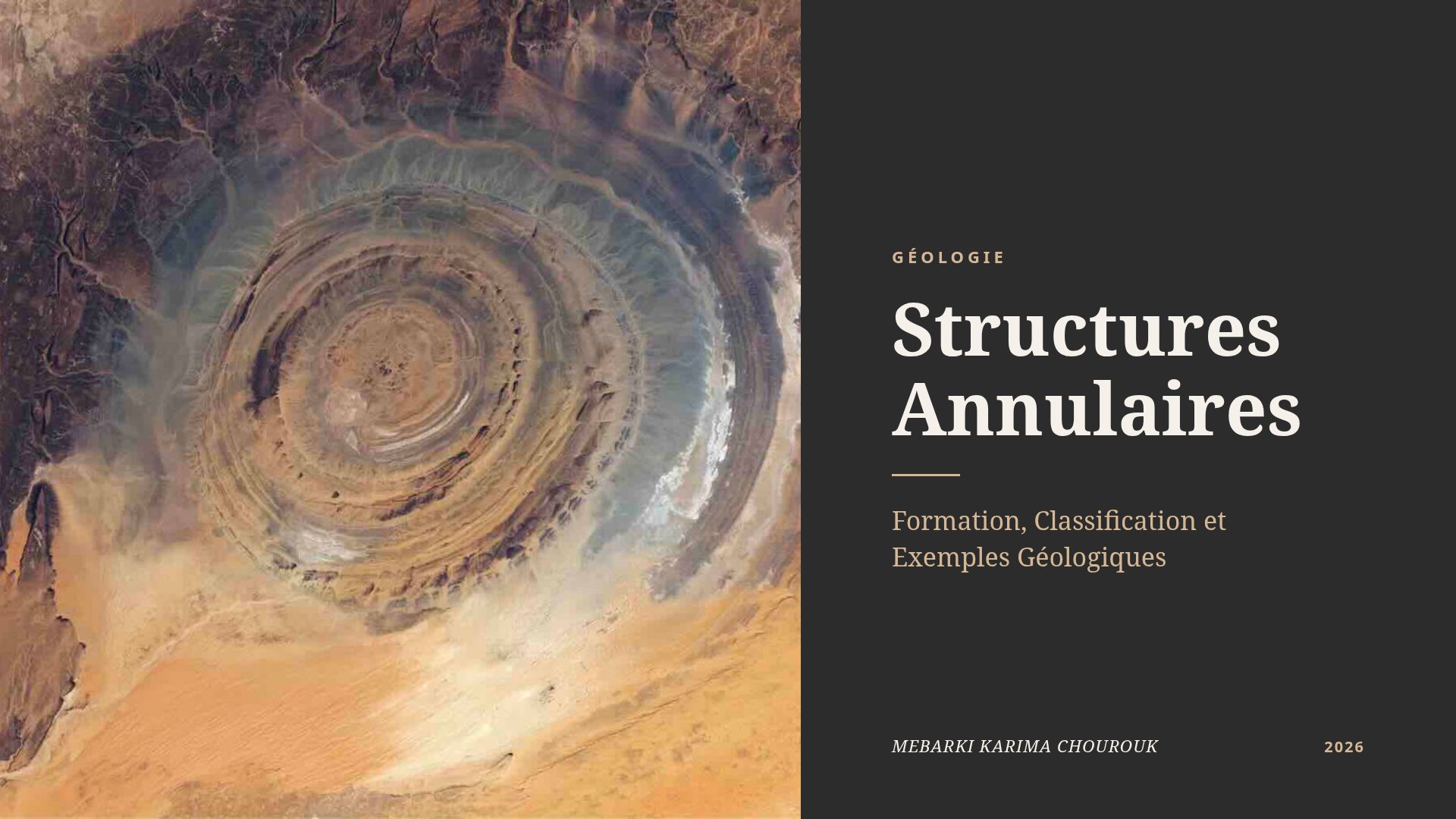 Structures Annulaires : Géologie et Formation des Formes
