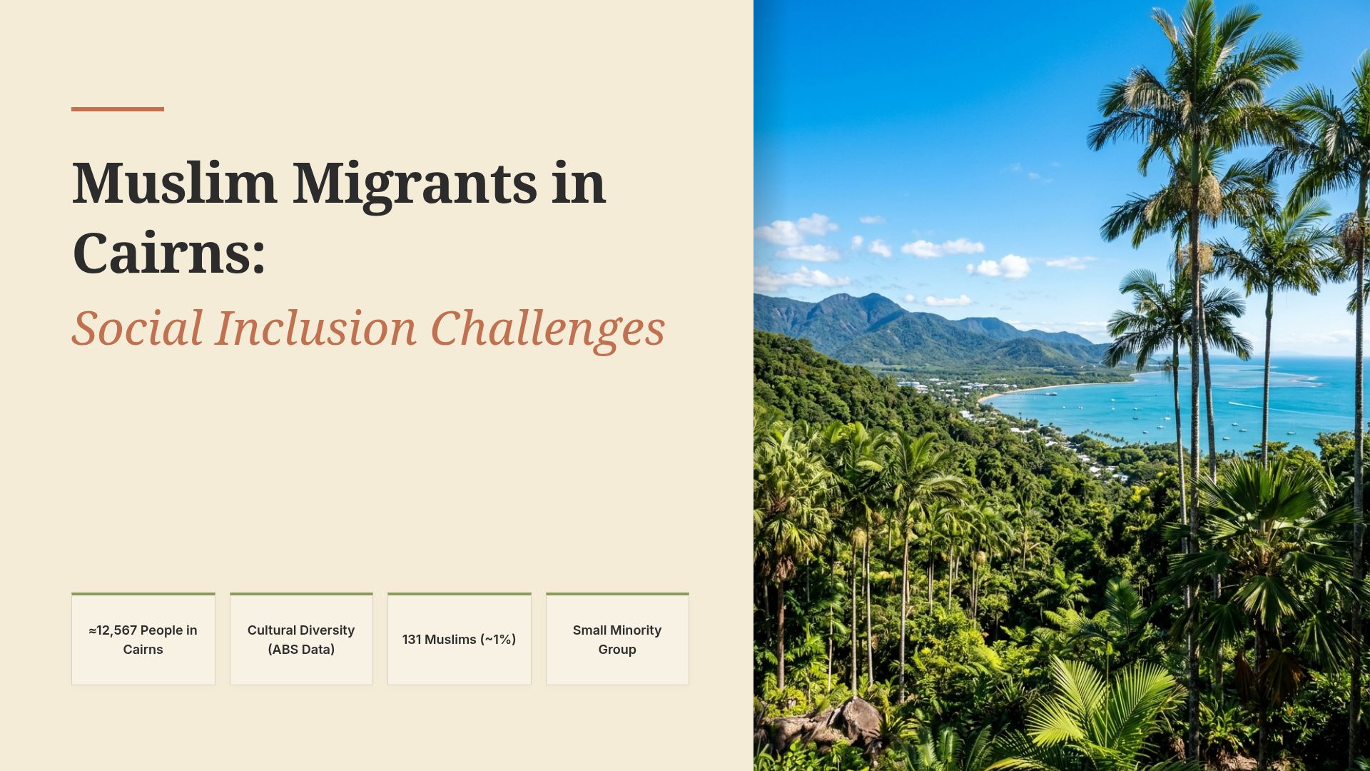 Muslim Migrant Social Inclusion in Cairns: Challenges & Tips