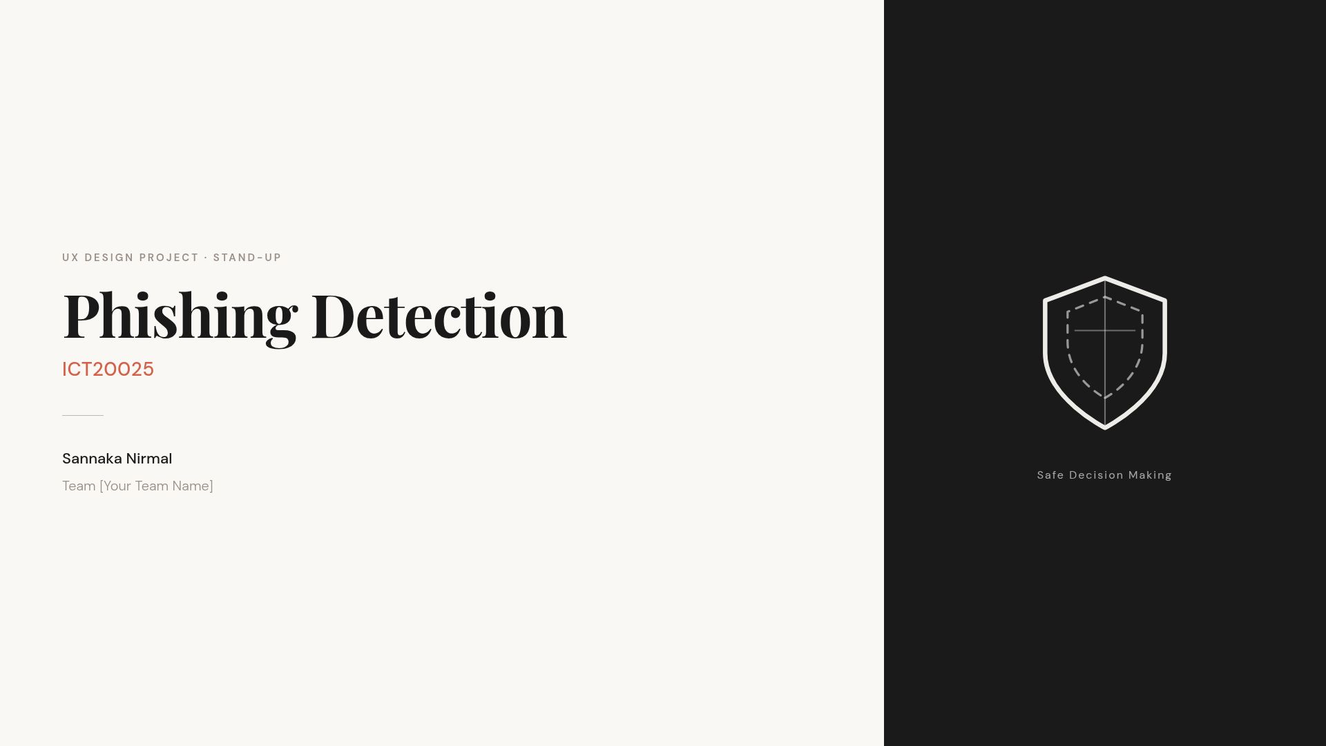 UX Design for Phishing Detection: Safer Decision Making