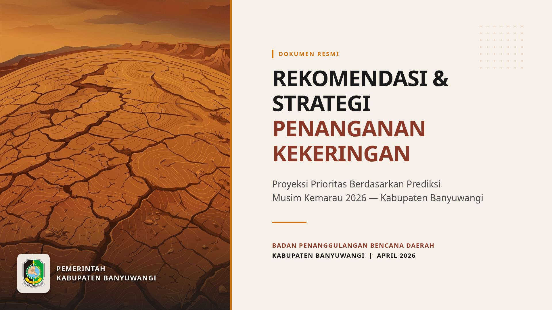 Strategi Penanganan Kekeringan Banyuwangi 2026