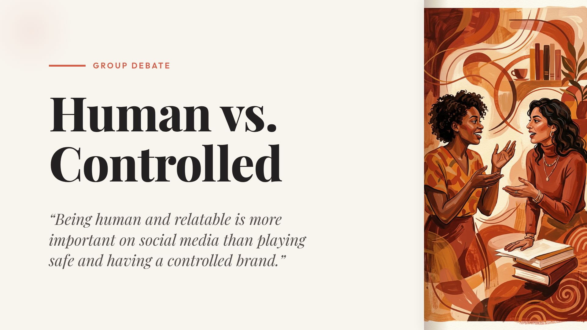 Human vs. Controlled: Social Media Brand Voice Debate