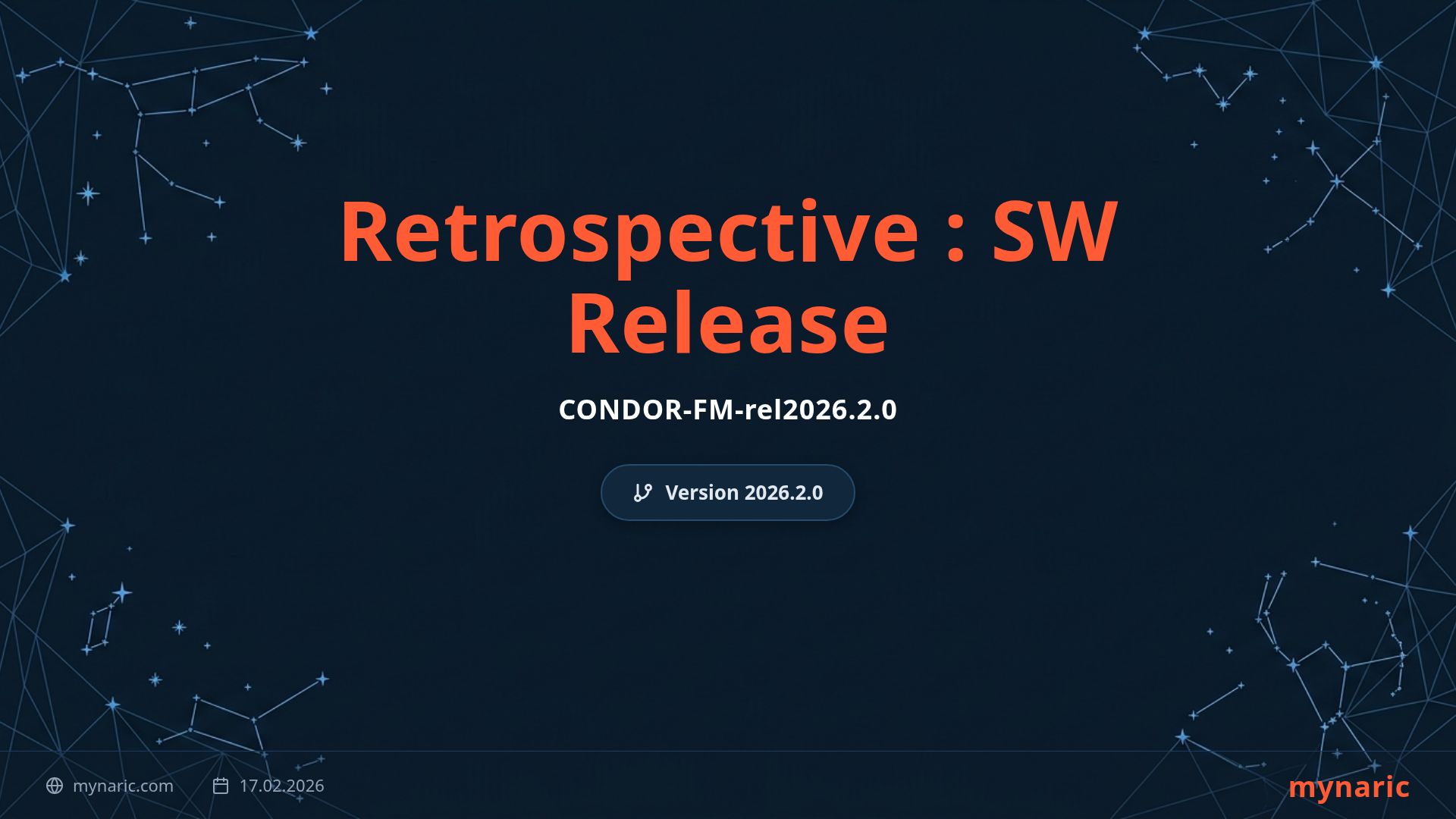 CONDOR-FM Release 2026.2.0 Sprint Retrospective