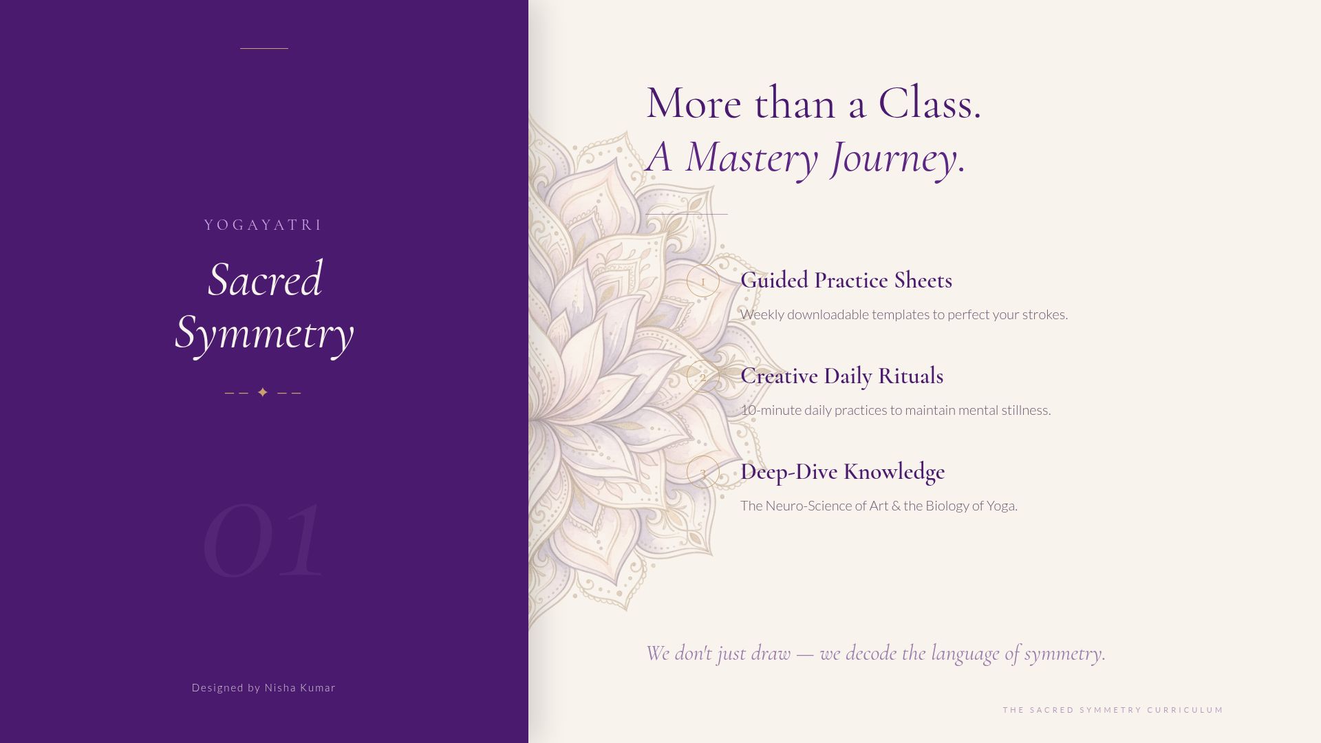 Sacred Symmetry: Yoga and Art Mastery Journey by YogaYatri