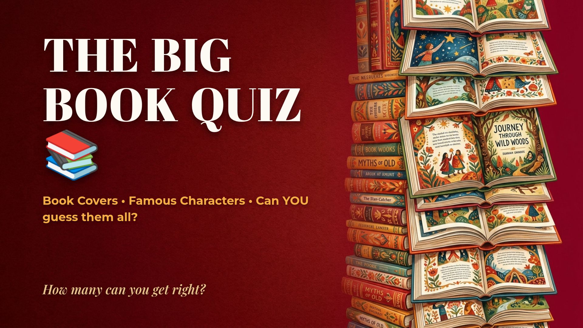 The Big Book Quiz: Guess Book Covers & Famous Characters