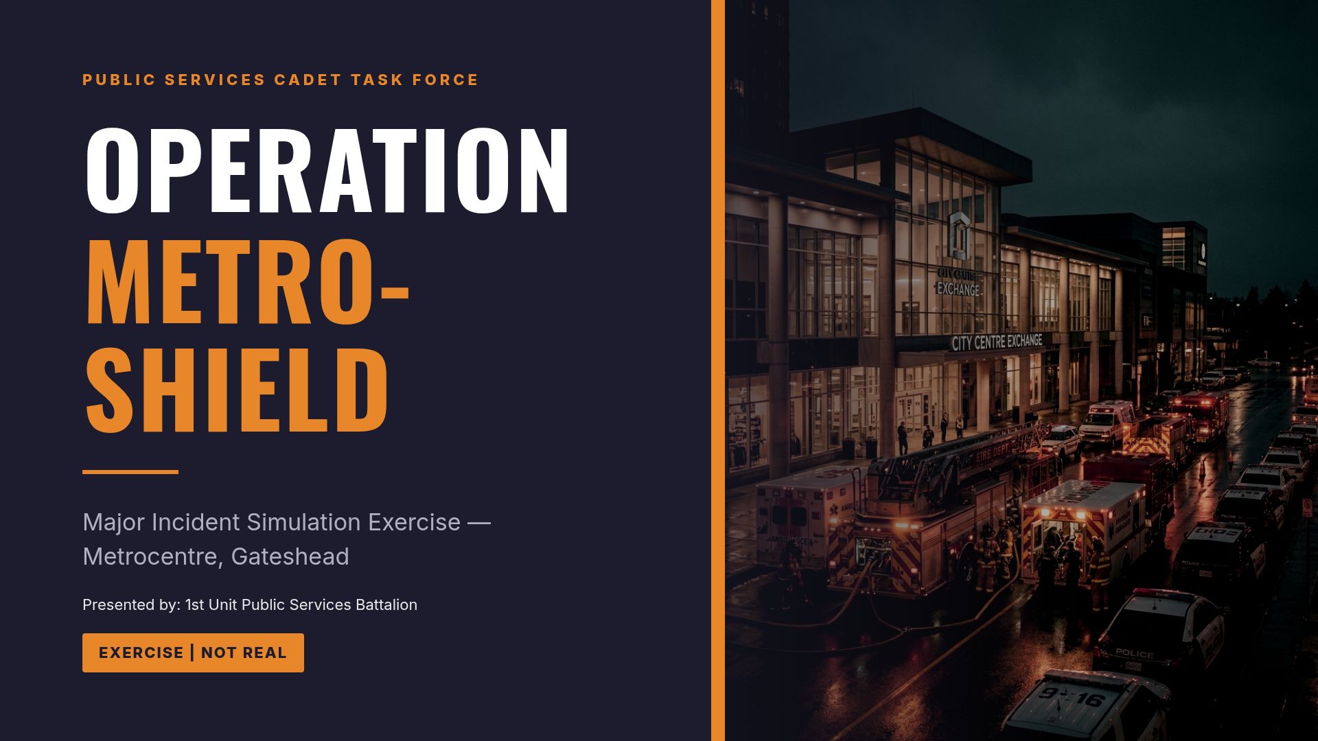 Major Incident Simulation Exercise: Operation Metro-Shield