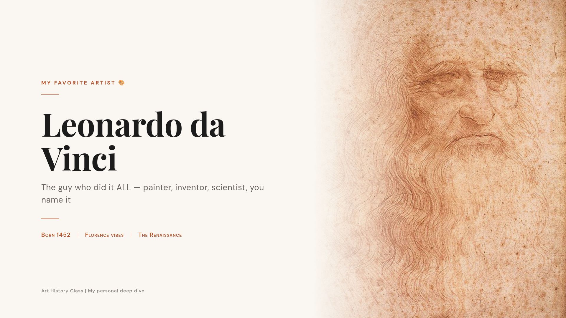 Leonardo da Vinci: Life, Art, and Renaissance Techniques