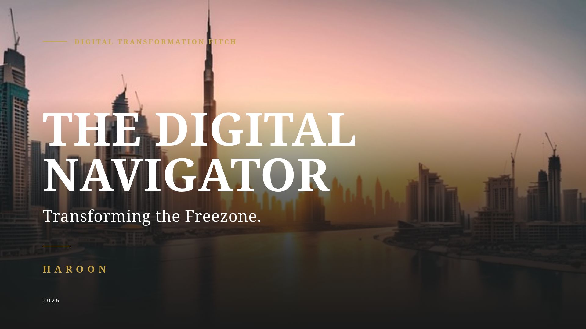 Digital Transformation Strategy for Freezones | 2026 Pitch