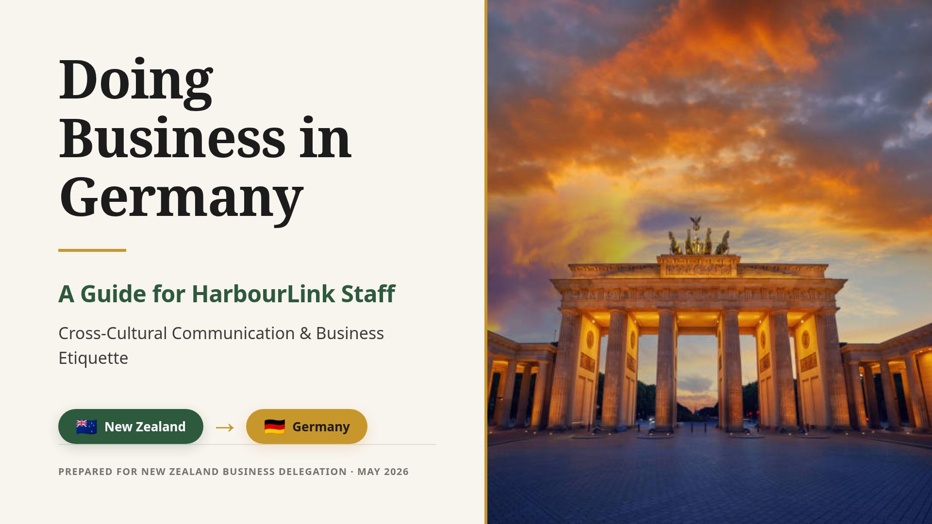 Business Etiquette in Germany: A Guide for NZ Professionals