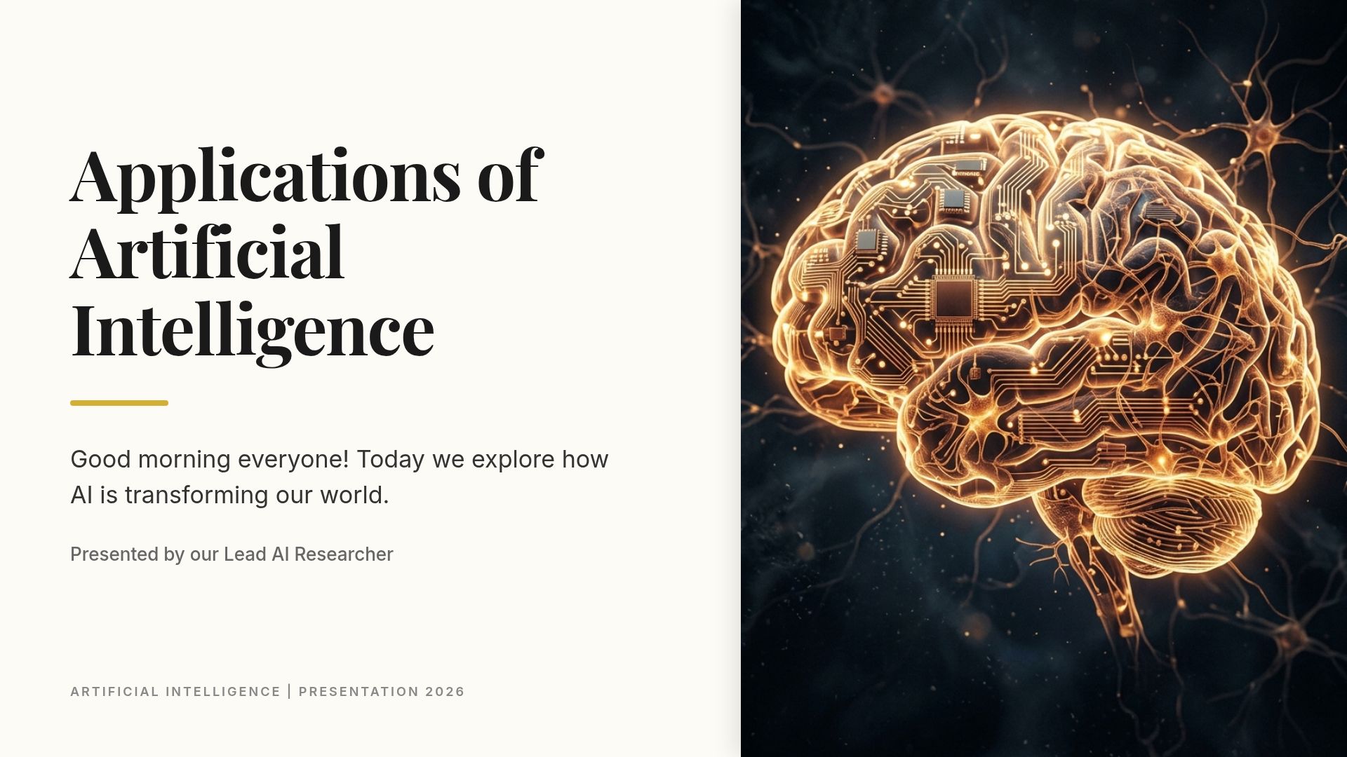 Applications of Artificial Intelligence: Transforming the World