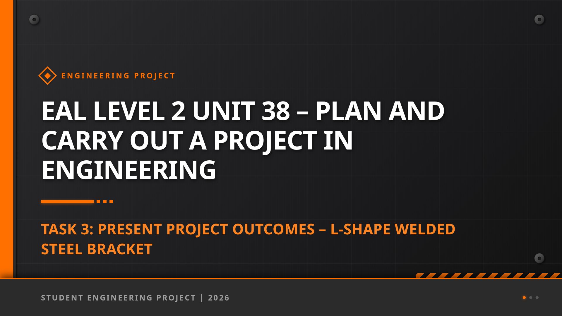 Design and Engineering of a Welded Steel L-Shape Bracket