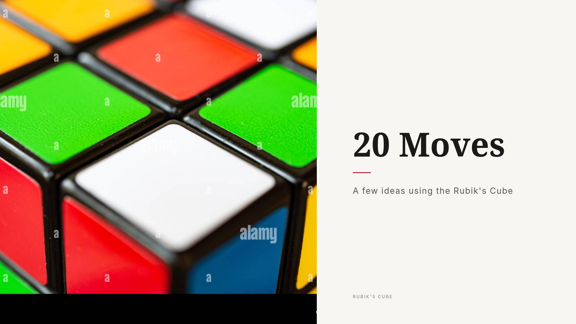 20 Moves: Life Lessons from the Rubik's Cube