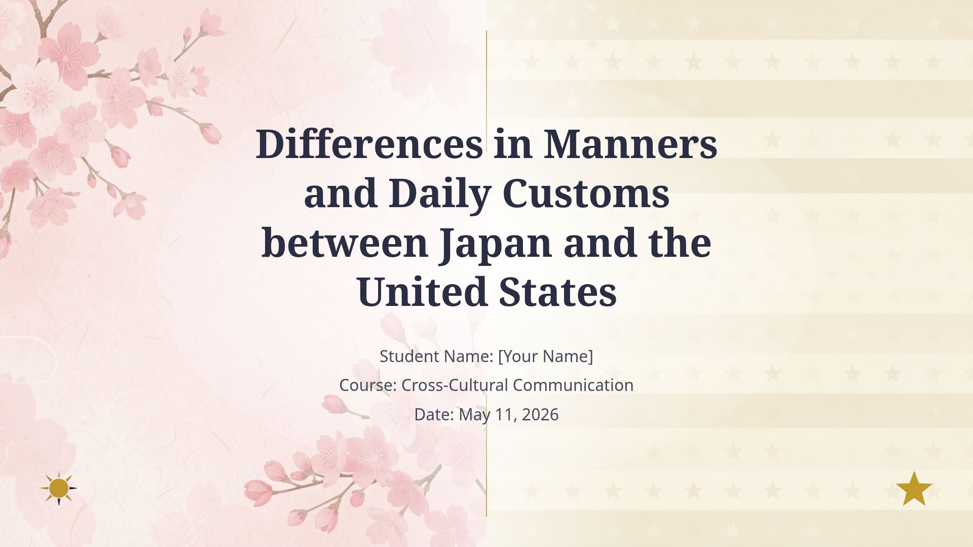 Japanese vs. American Manner and Cultural Differences