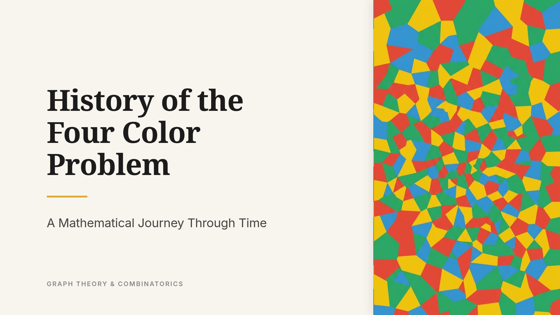 The Four Color Problem: Graph Theory & Algorithms