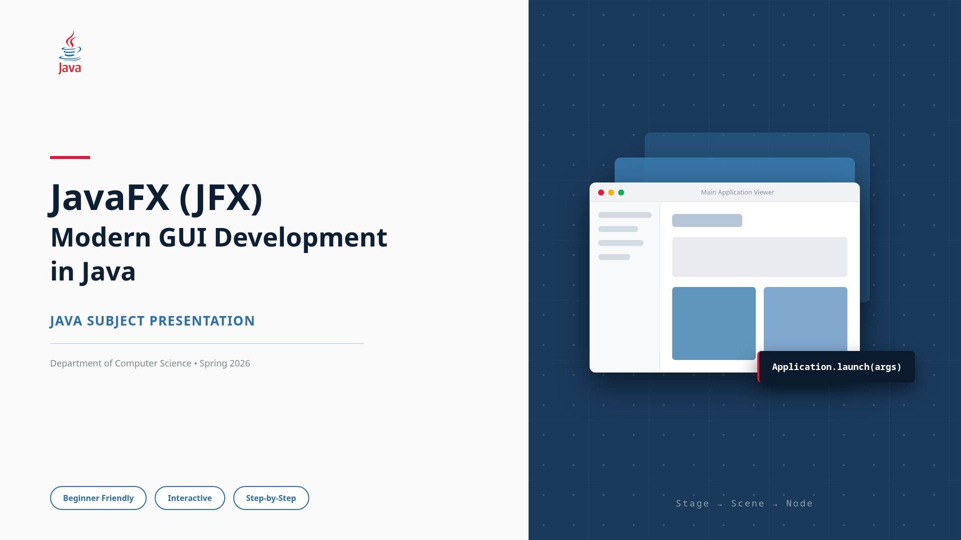 JavaFX: Building Modern GUI Applications in Java