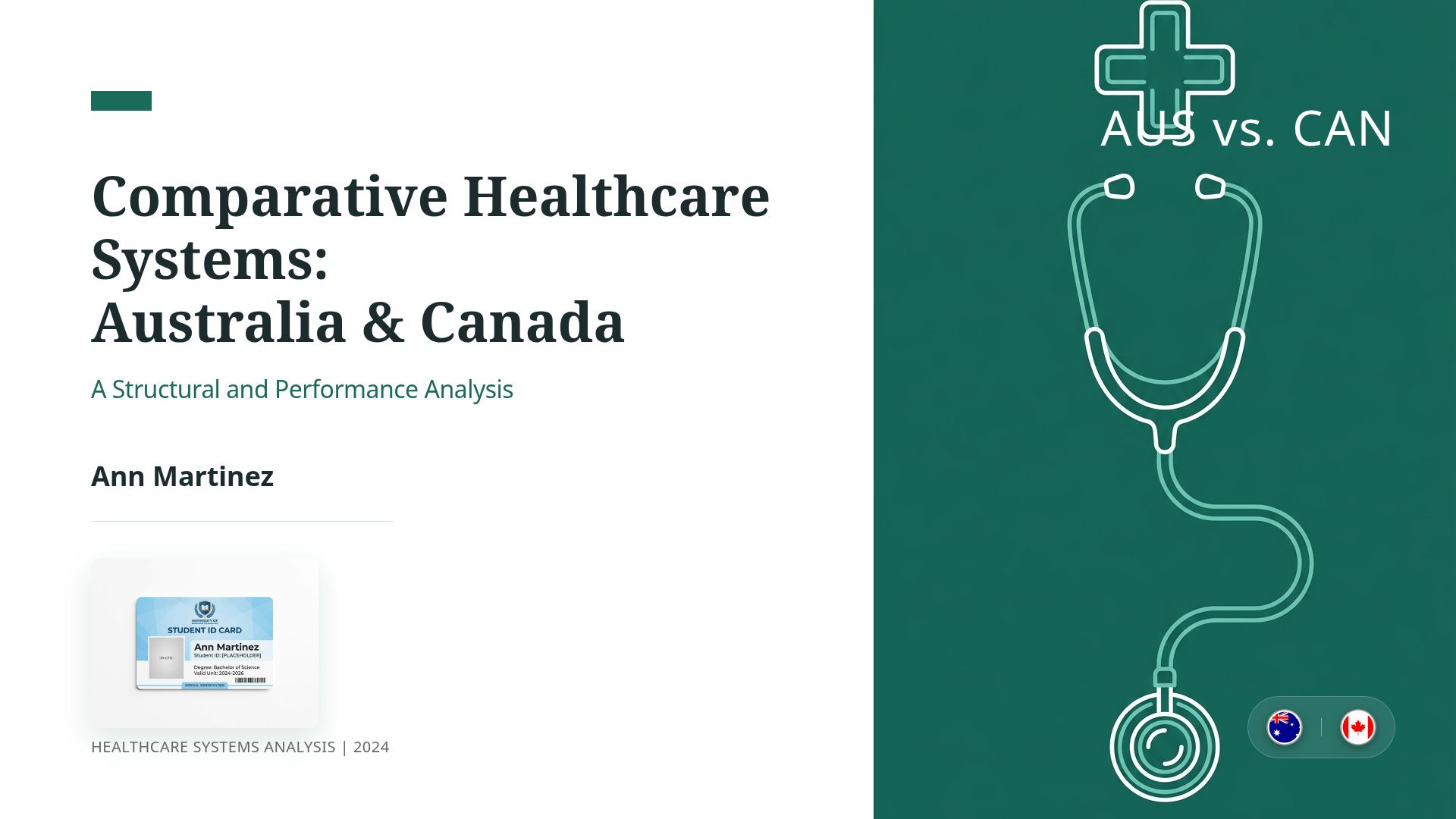Australian vs. Canadian Healthcare Systems Analysis (2024)