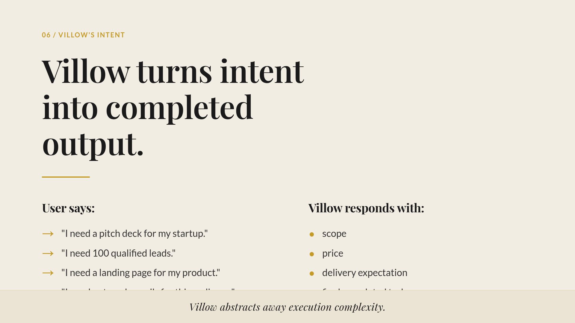 Villow: The Outcome Layer for Digital Work & Task Automation