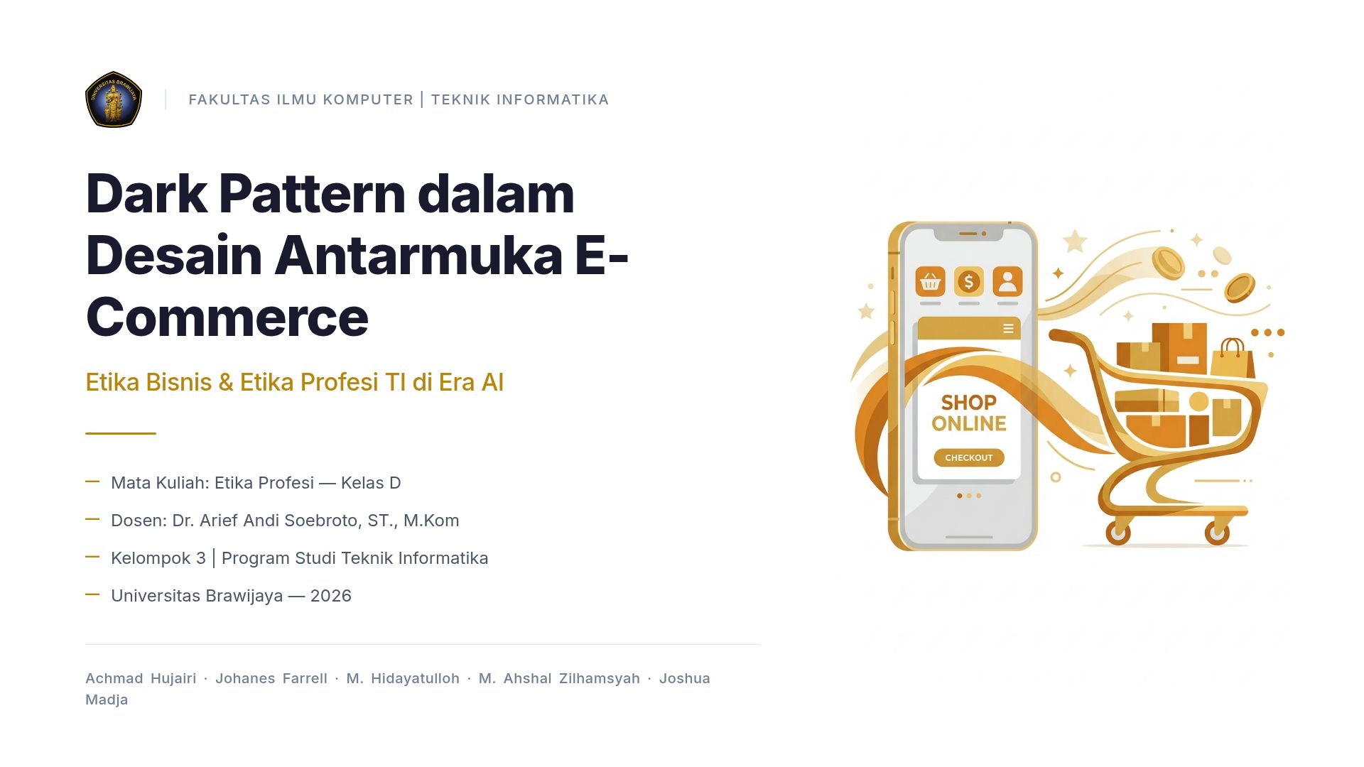 Dark Pattern dalam Desain E-Commerce: Etika Profesi TI