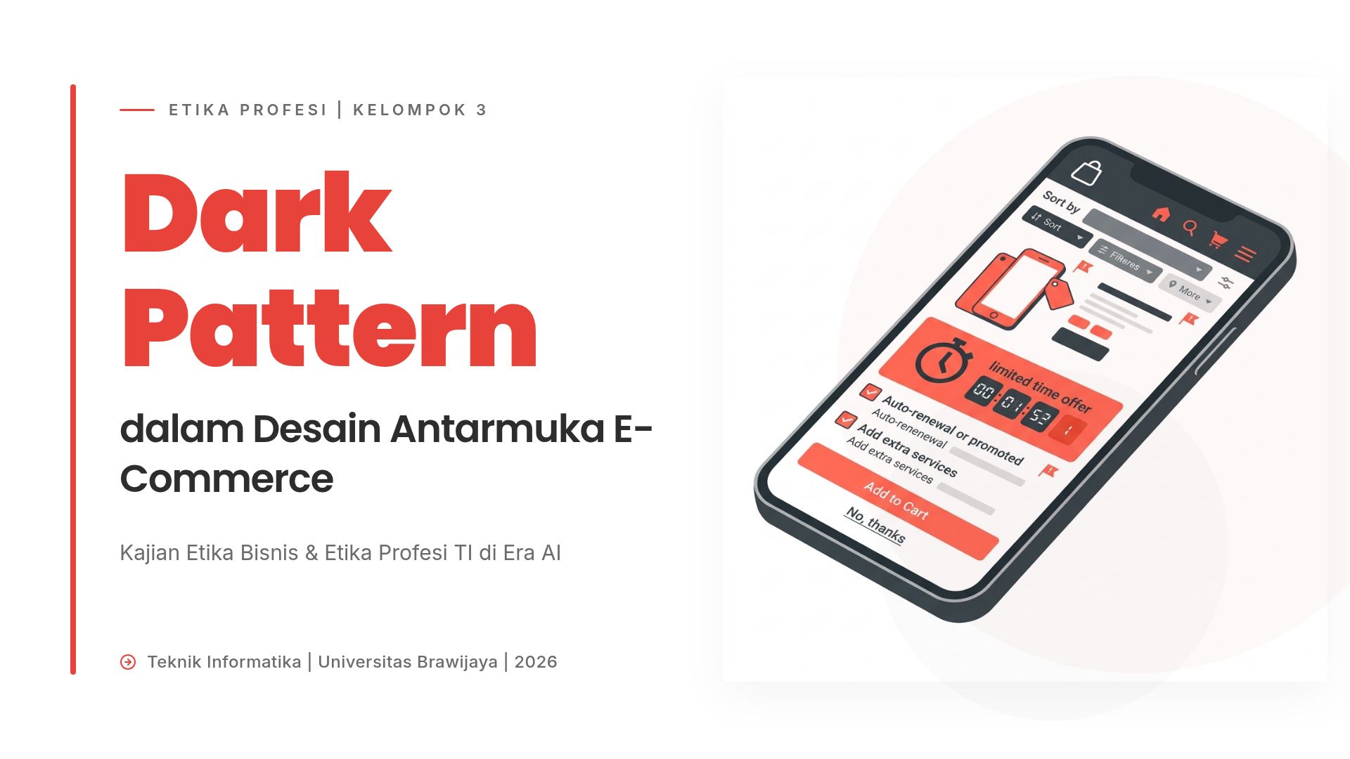 Etika Dark Pattern E-Commerce & Peran AI dalam Desain