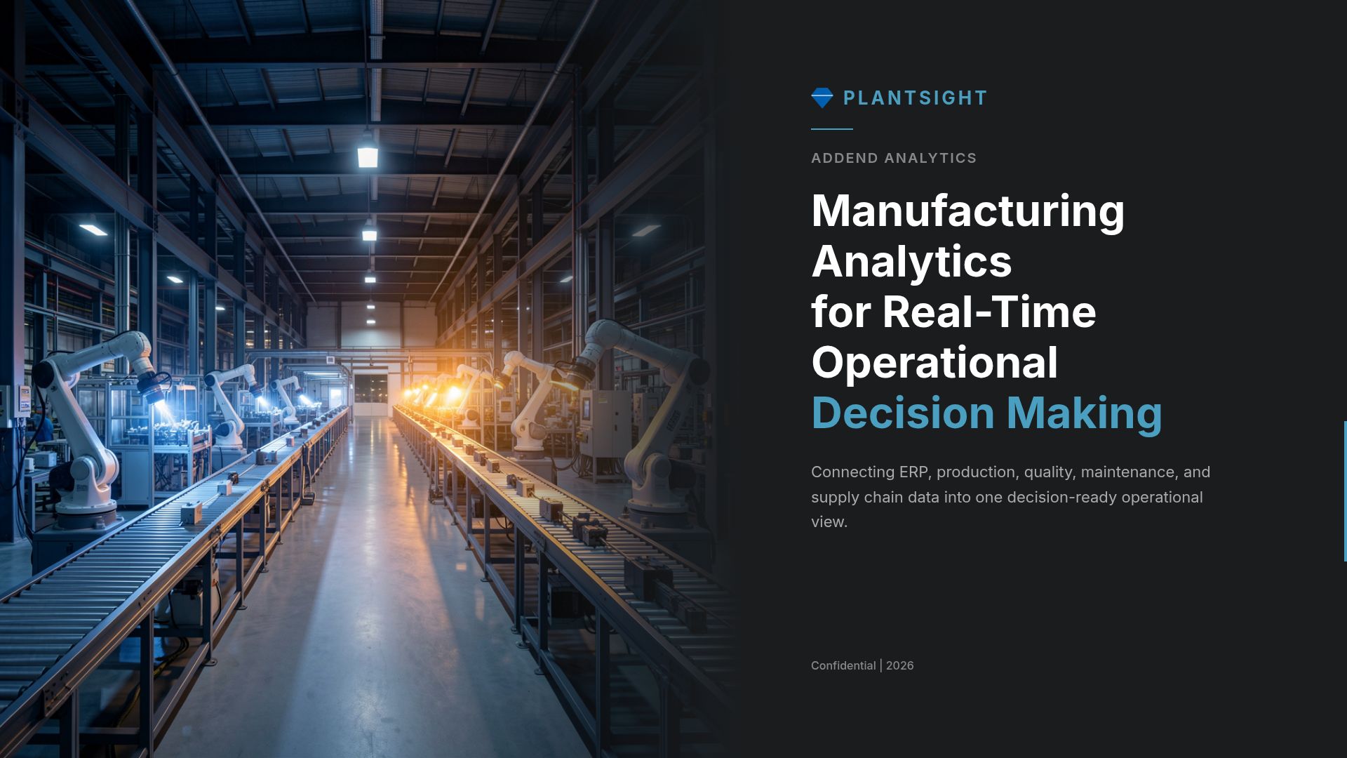 PlantSight: AI-Driven Operational Intelligence for Manufacturers