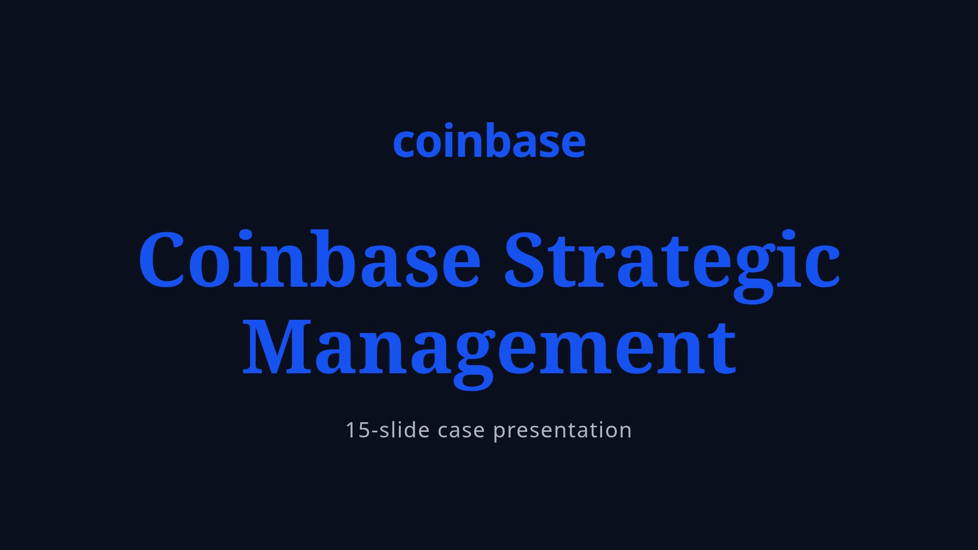 Coinbase Strategic Analysis: Revenue & Regulatory Challenges