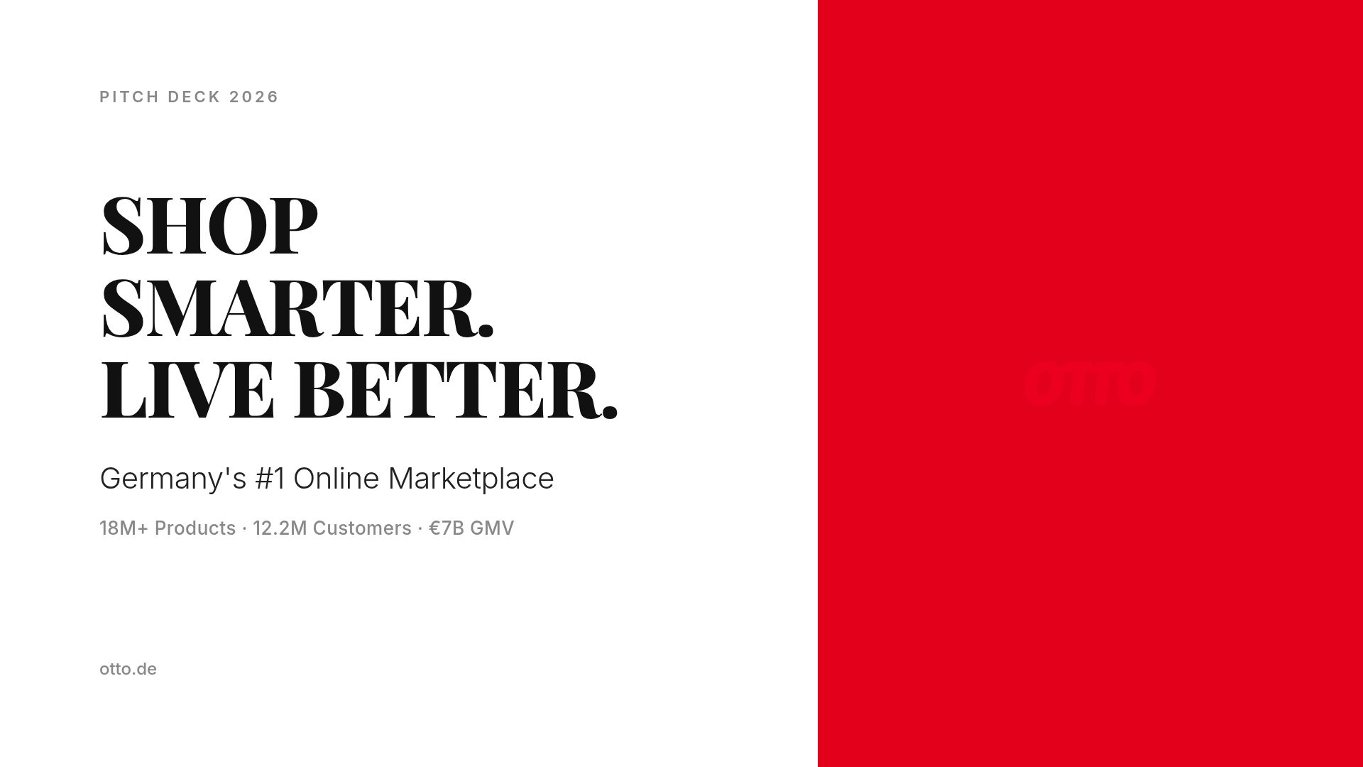 OTTO Investor Pitch 2026: Germany's #1 Online Marketplace