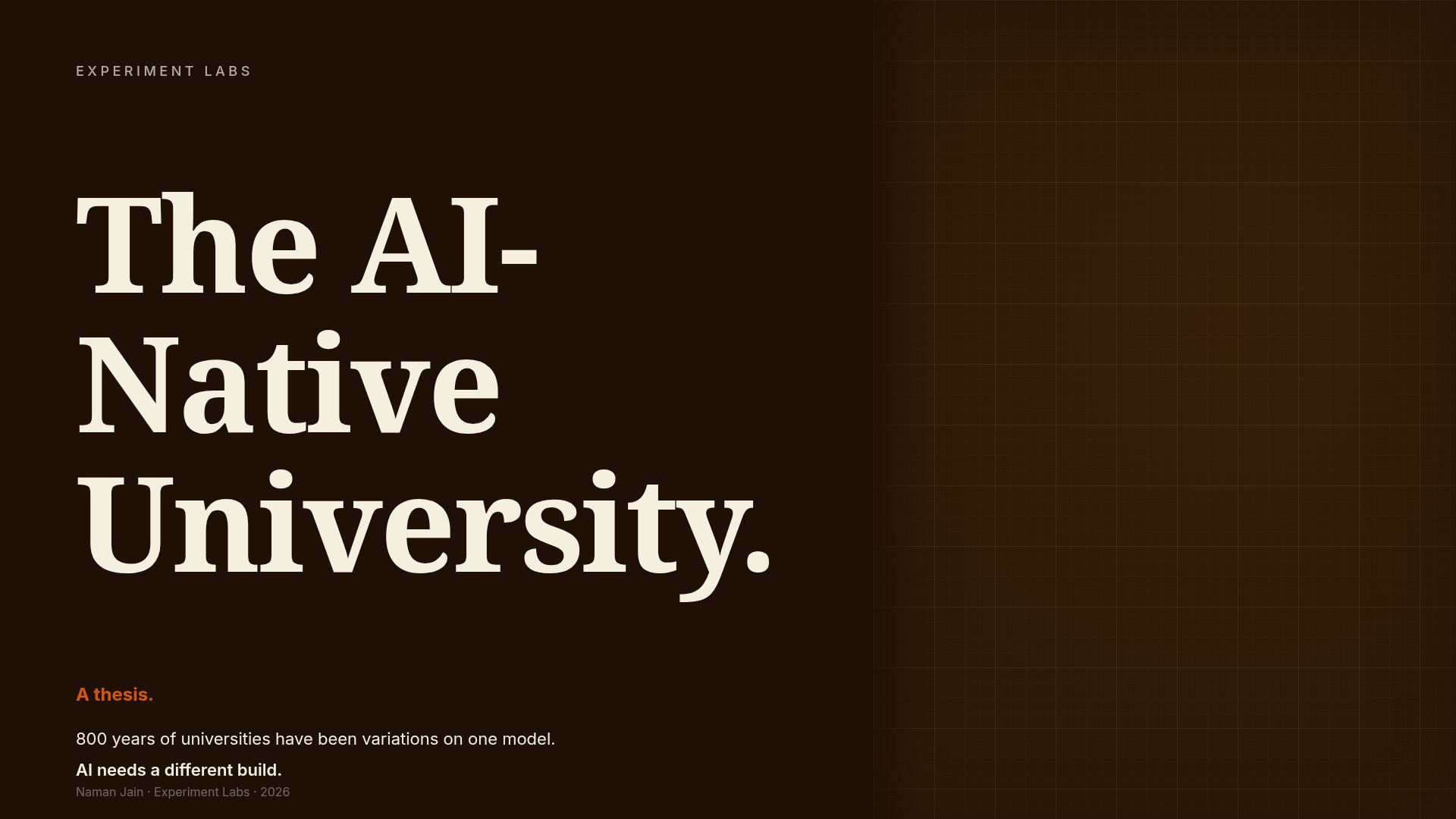 The AI-Native University: Rethinking Higher Education