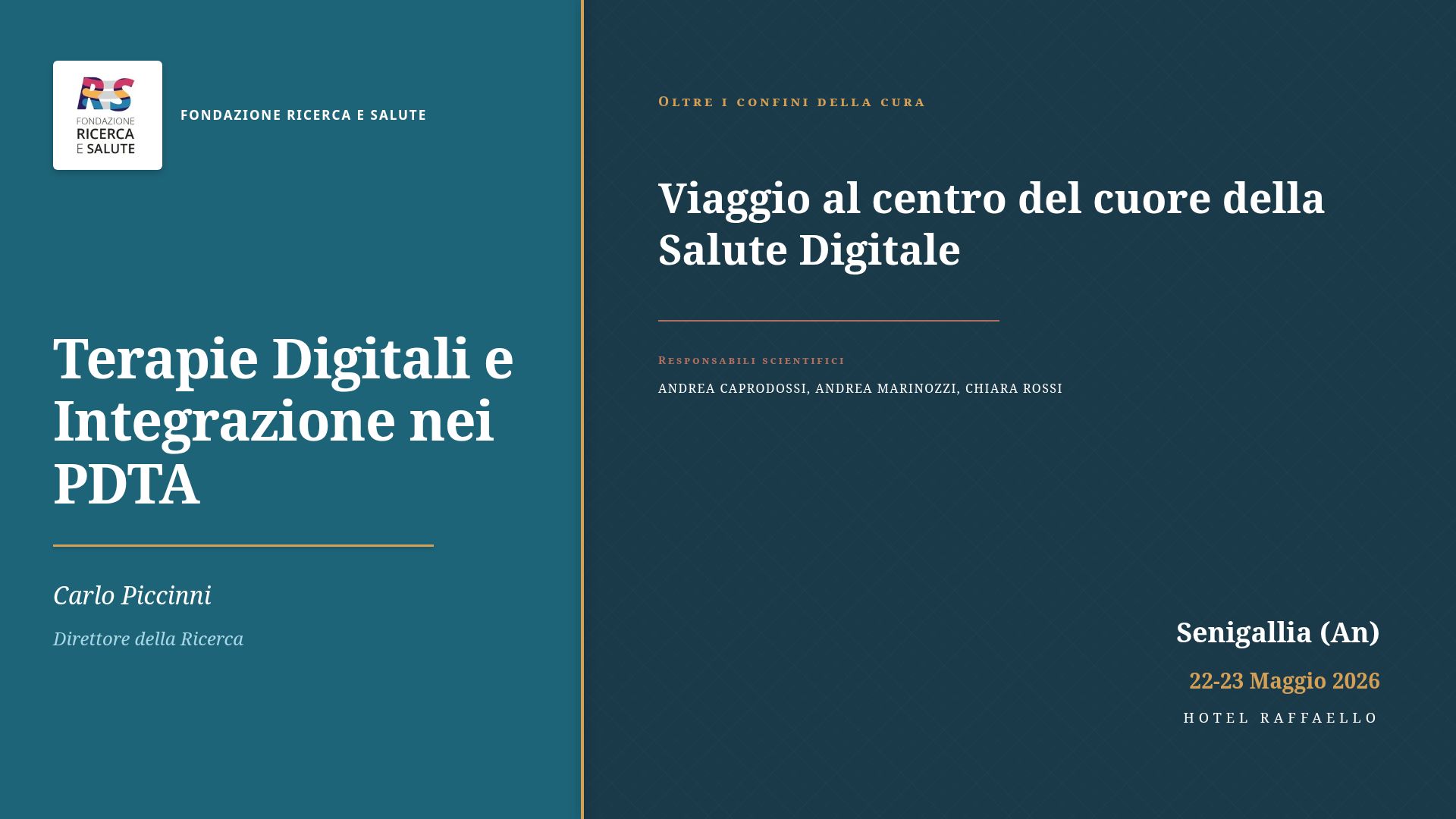 Terapie Digitali e Integrazione nei PDTA - Fondazione ReS
