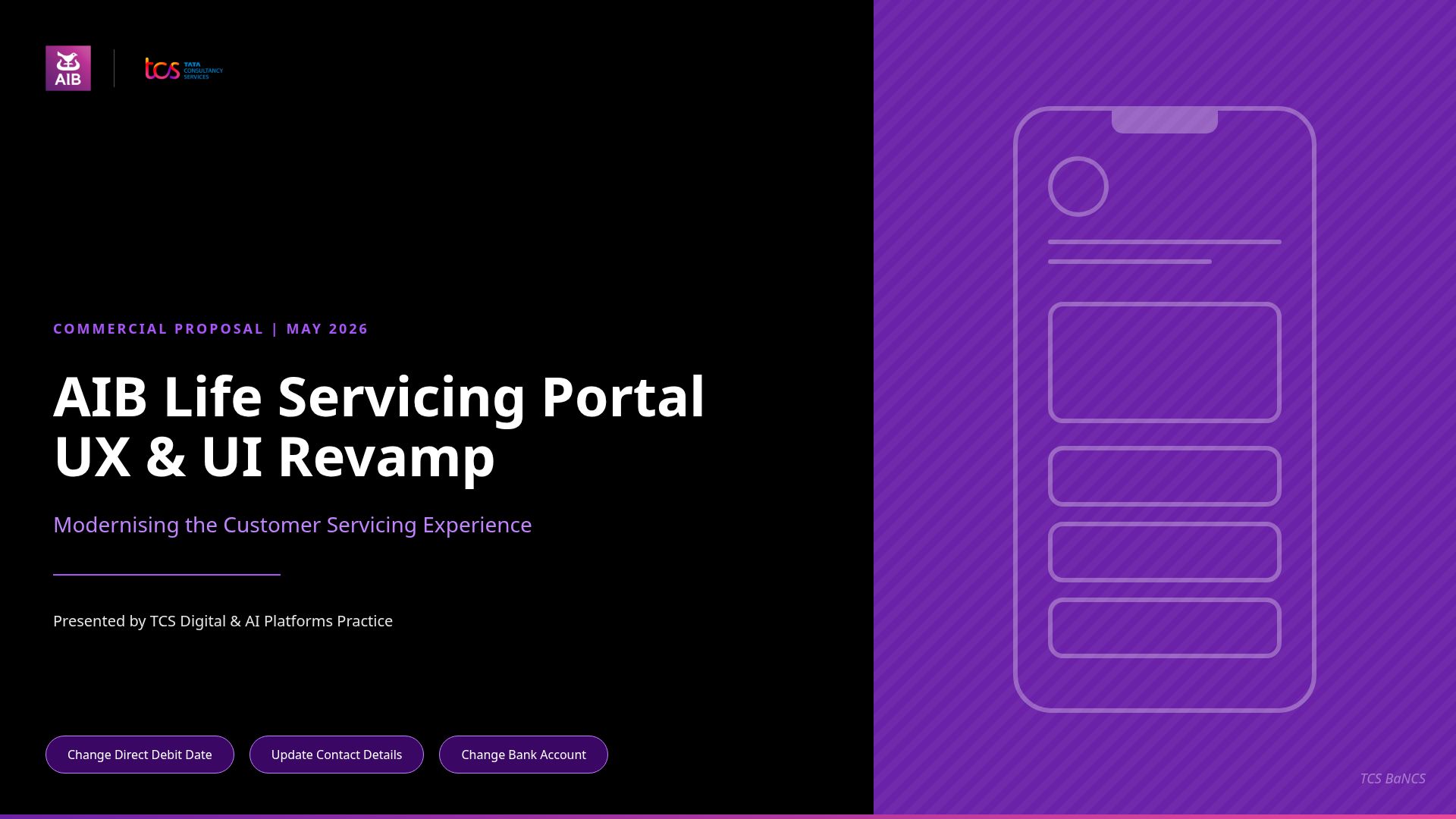 AIB Life Servicing Portal: UX & UI Revamp Proposal