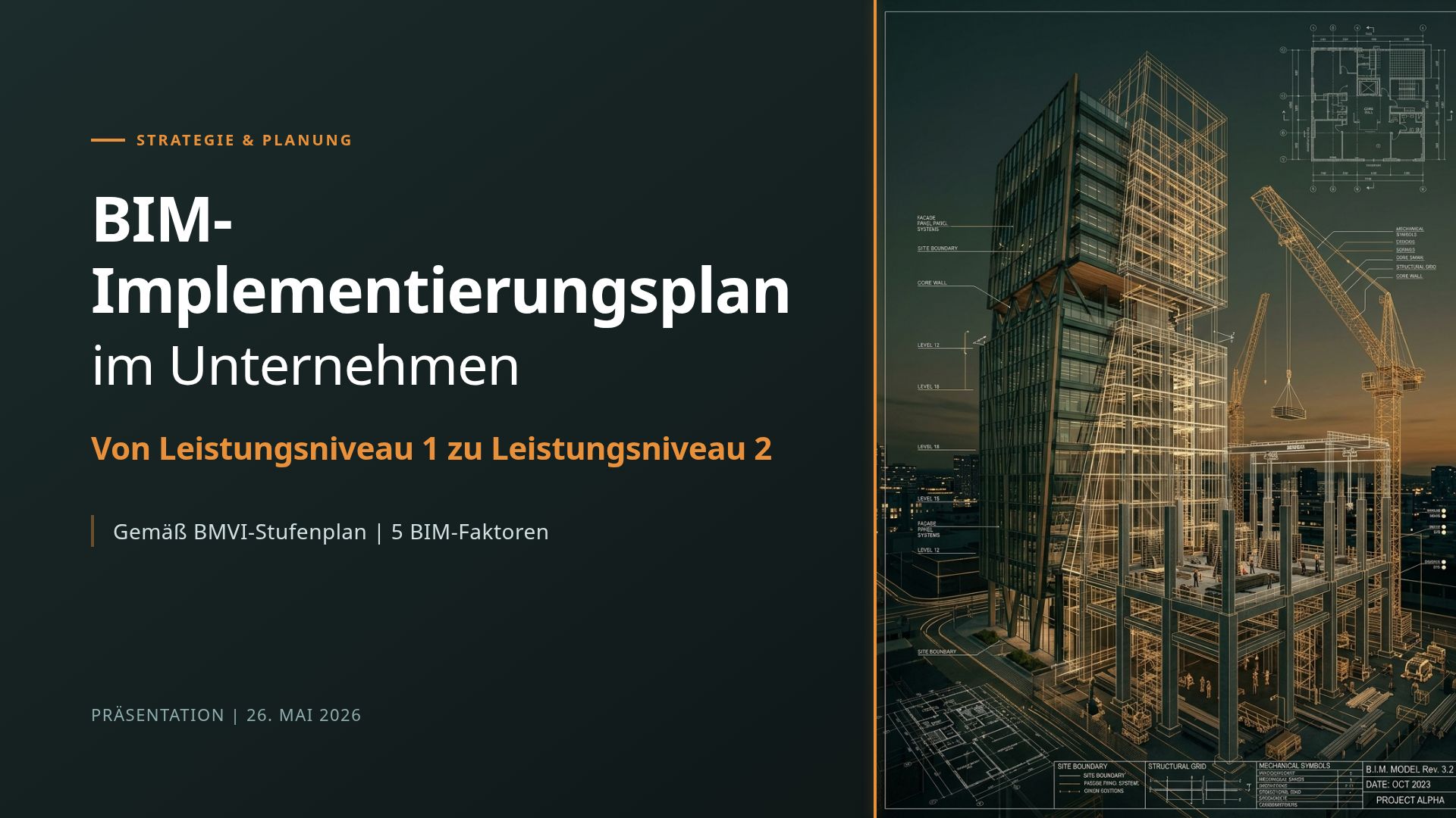 BIM-Implementierungsplan: Vom LN1 zum LN2 | BMVI-Stufenplan