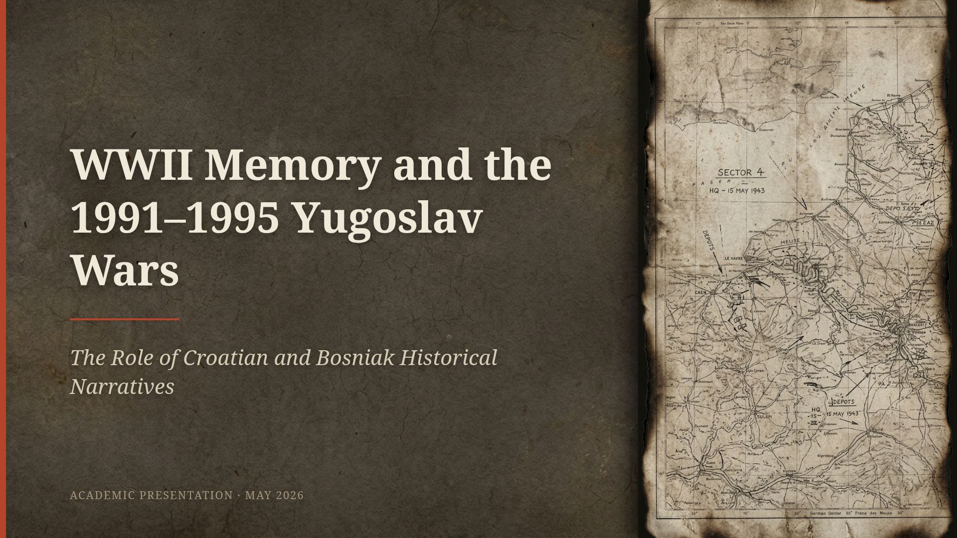 WWII Memory and the 1991–1995 Yugoslav Wars