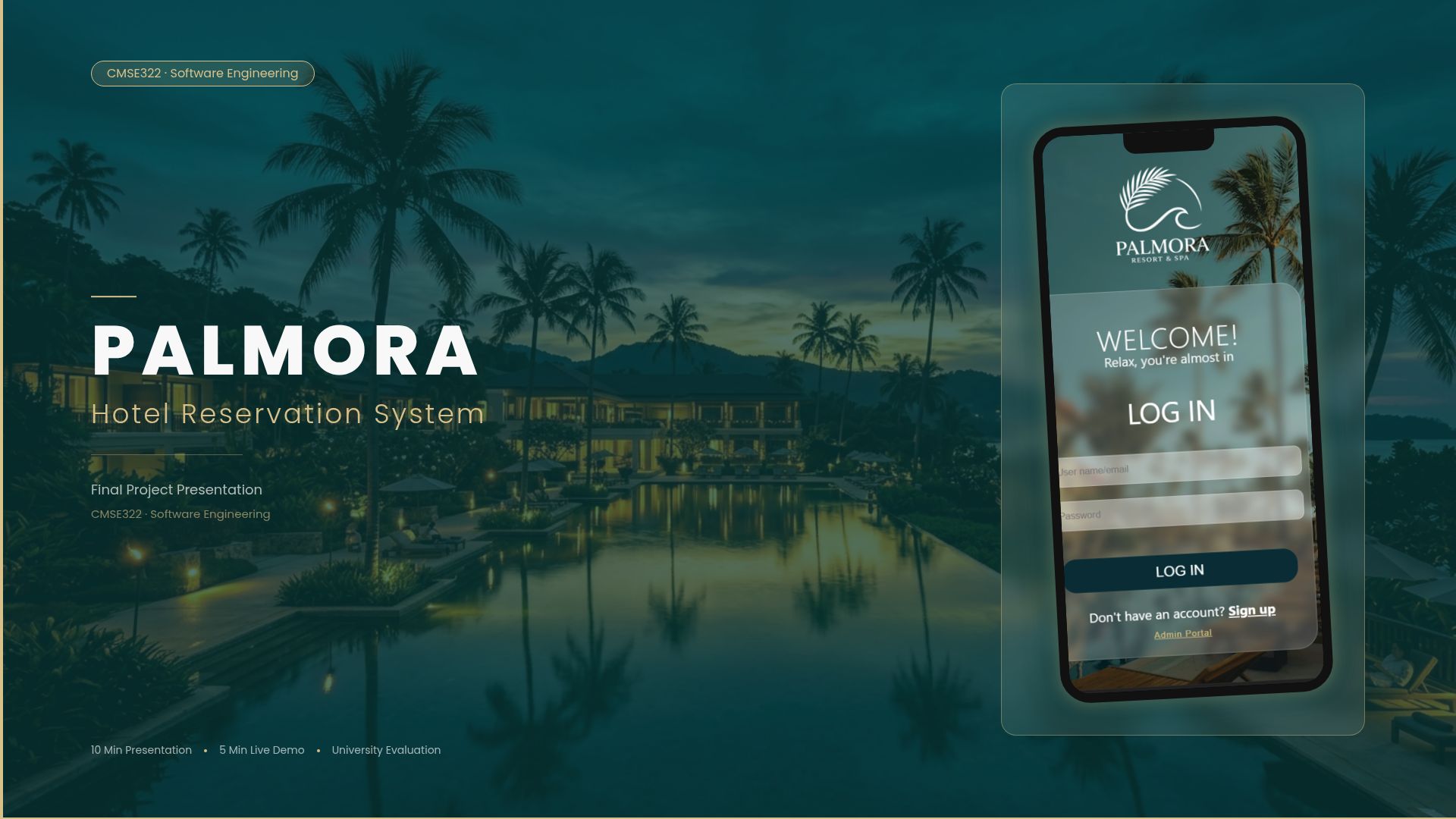 PALMORA: Full-Stack Hotel Reservation System Project
