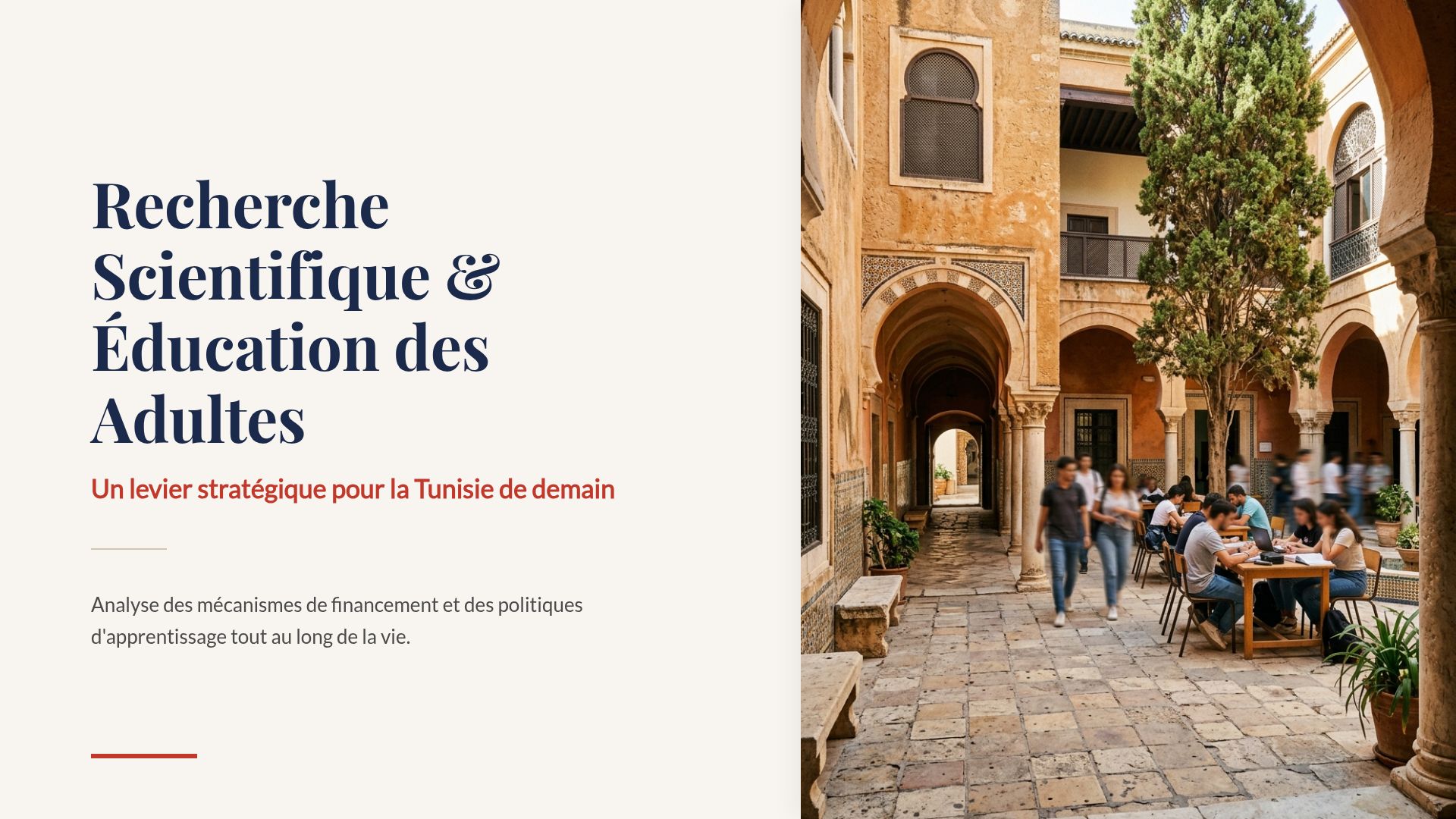 Recherche Scientifique & Éducation des Adultes en Tunisie