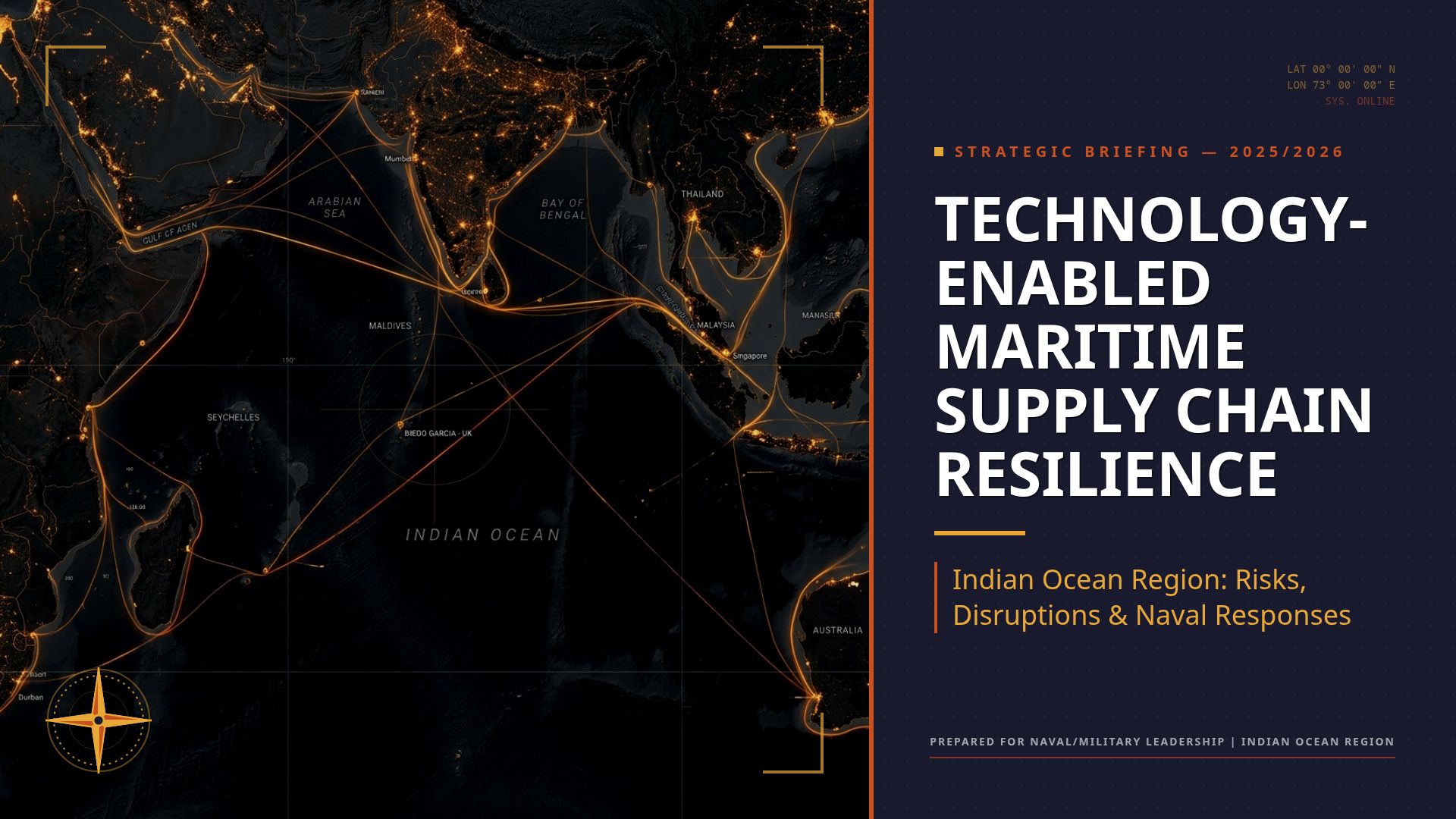 Maritime Resilience & Technology in the Indian Ocean Region