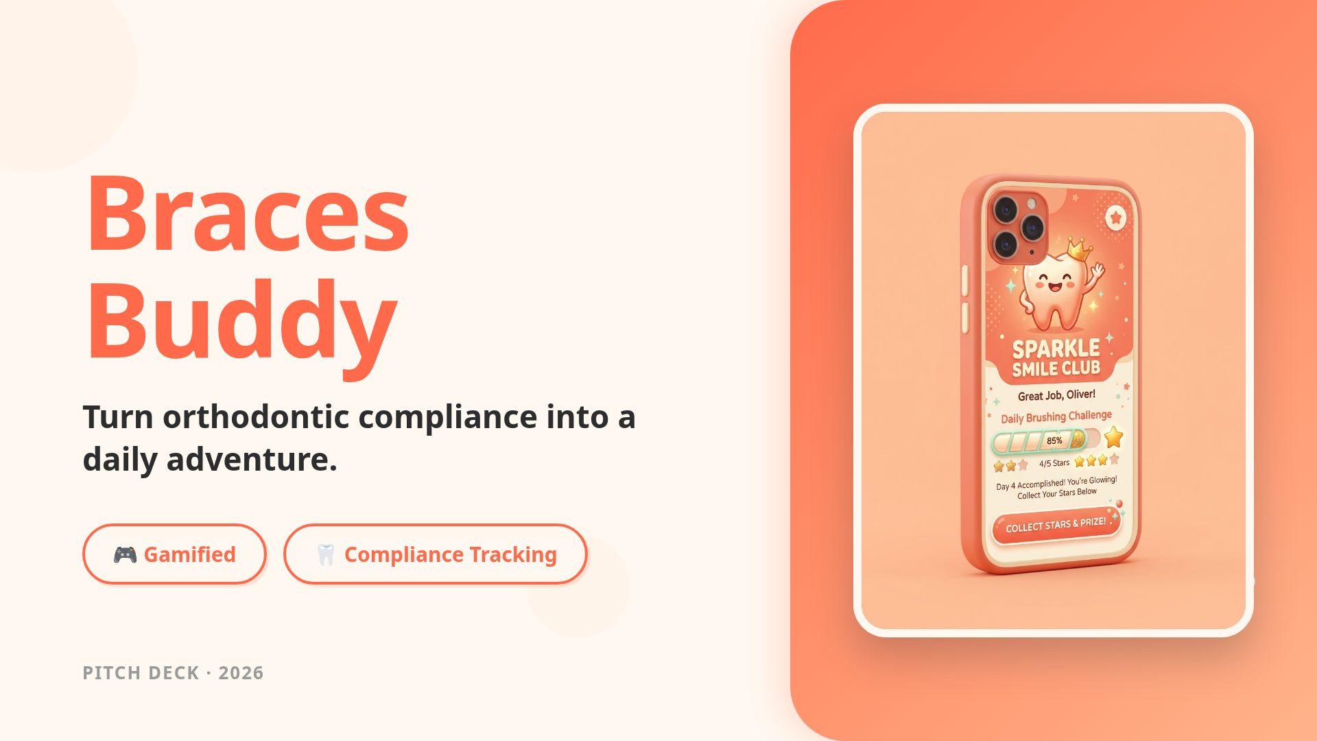 Braces Buddy: Gamifying Orthodontic Compliance Pitch Deck