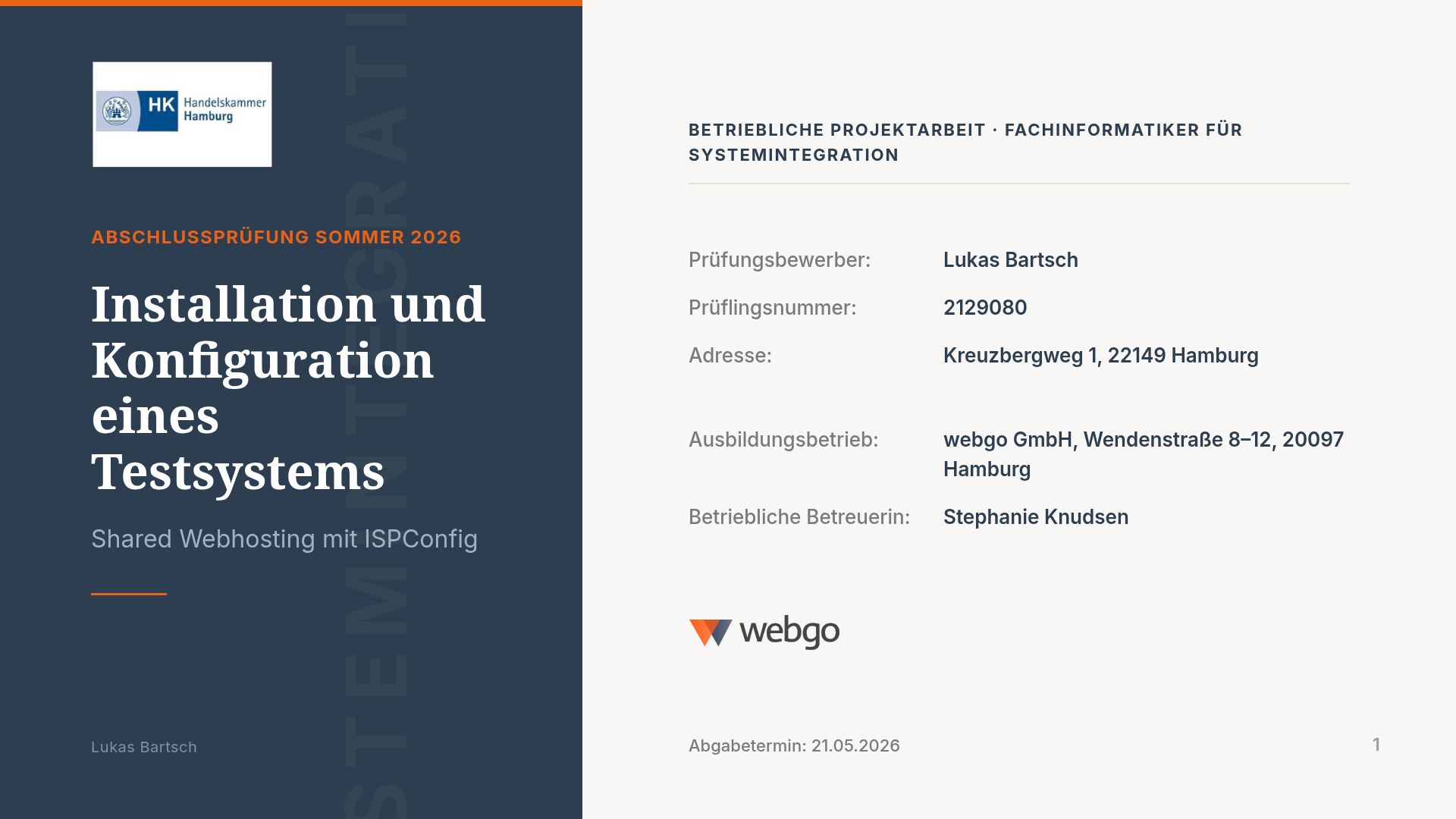 Shared Webhosting mit ISPConfig: Installation & Evaluation