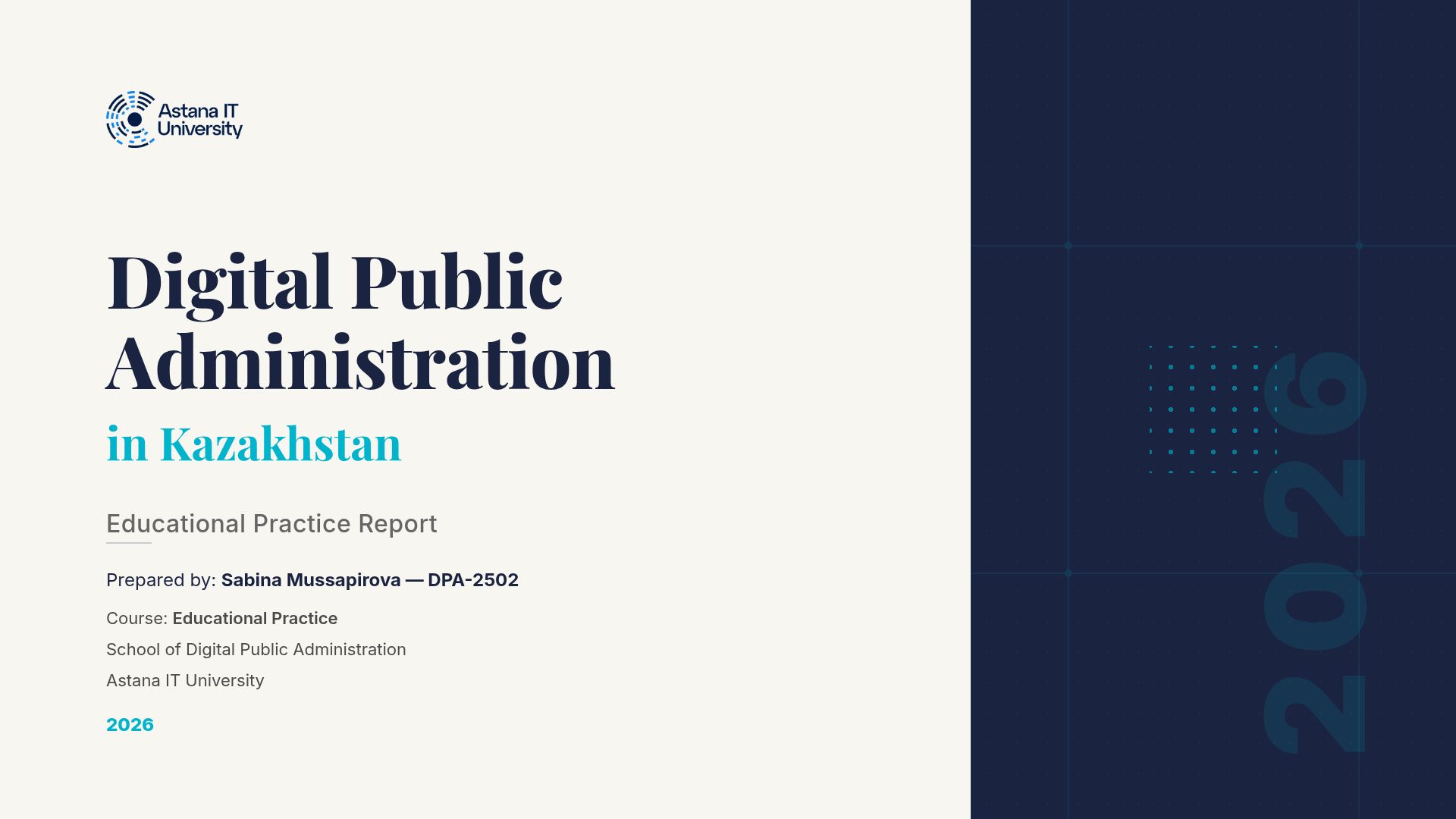 Digital Public Administration in Kazakhstan | Astana IT