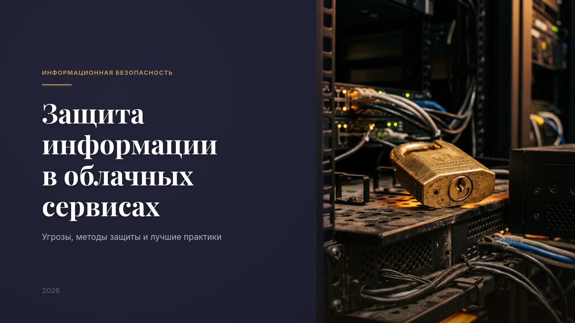 Защита информации в облаке: методы и лучшие практики