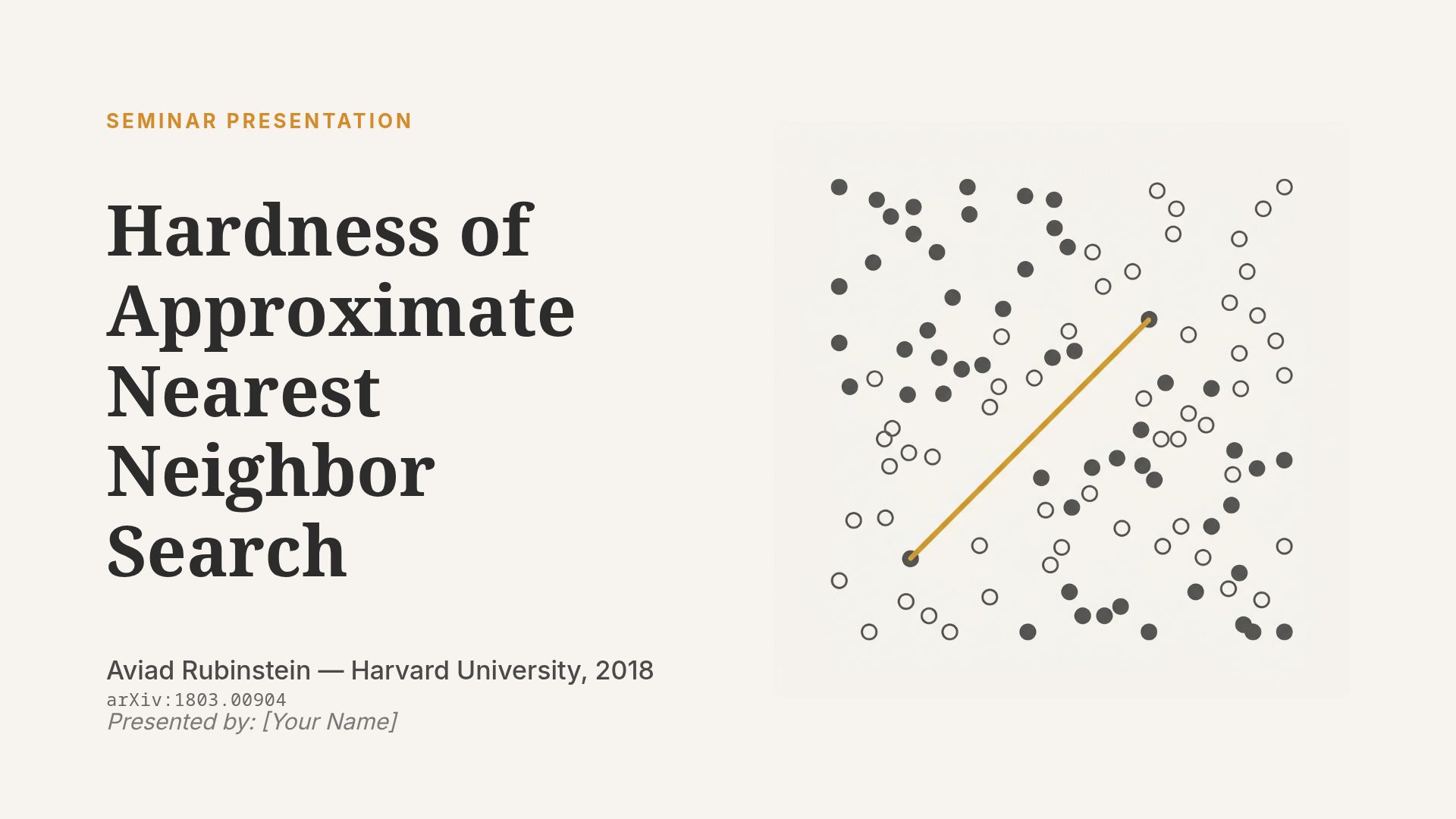 Hardness of Approximate Nearest Neighbor Search - Theory