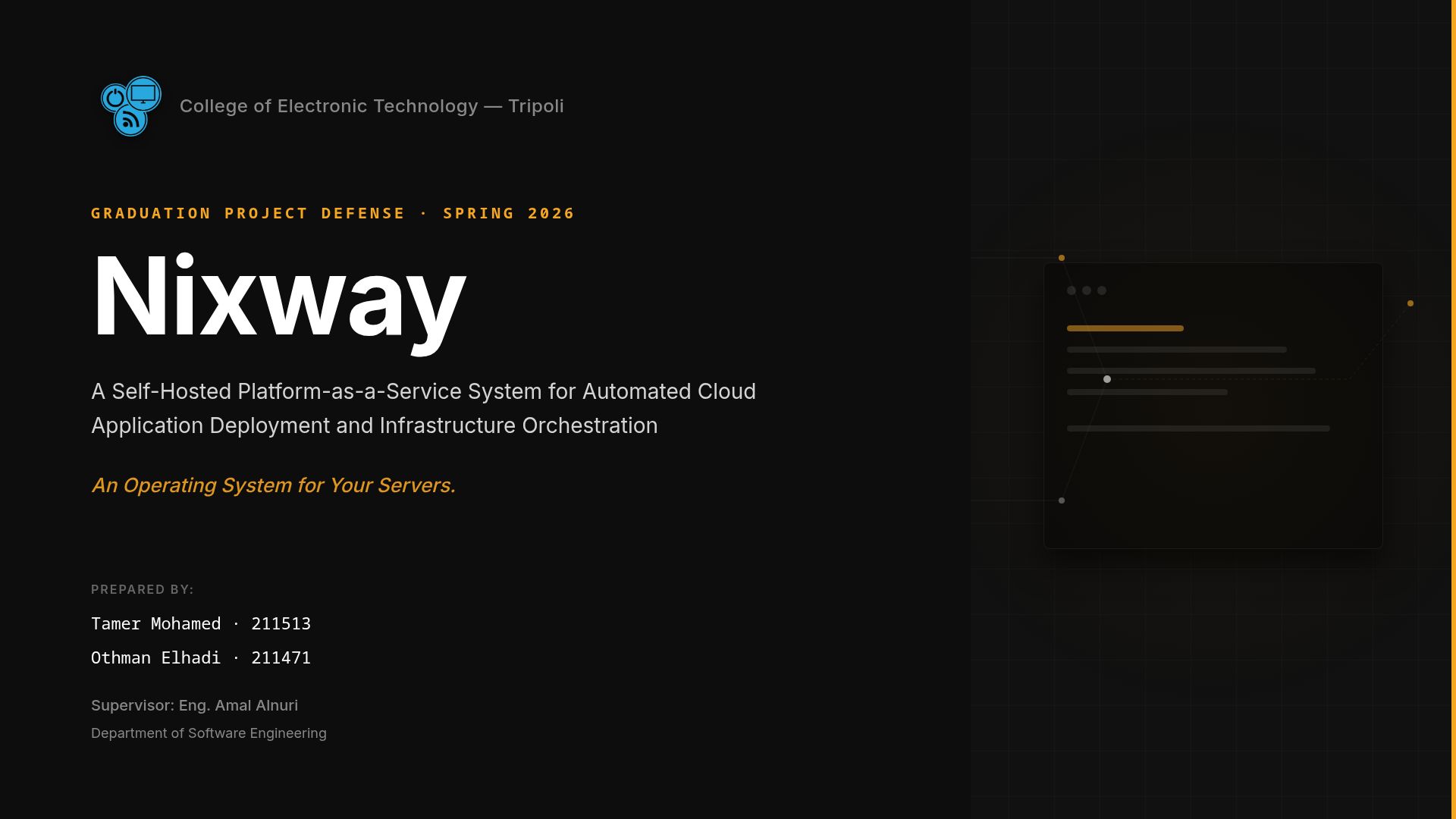 Nixway: Self-Hosted PaaS for Cloud App Deployment