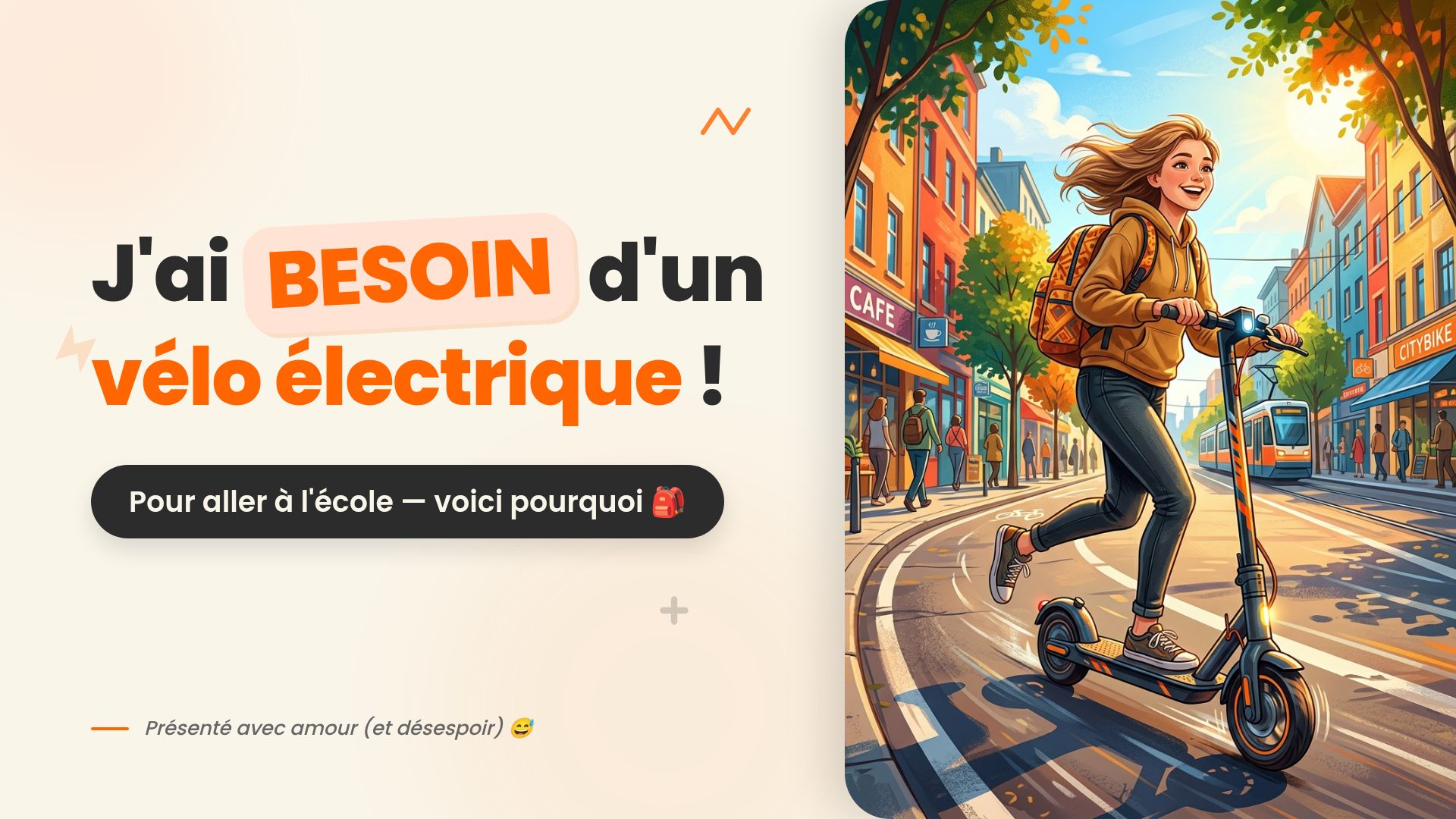 Convaincre ses parents pour un vélo électrique : Pitch Deck