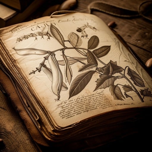 Antique botanical book