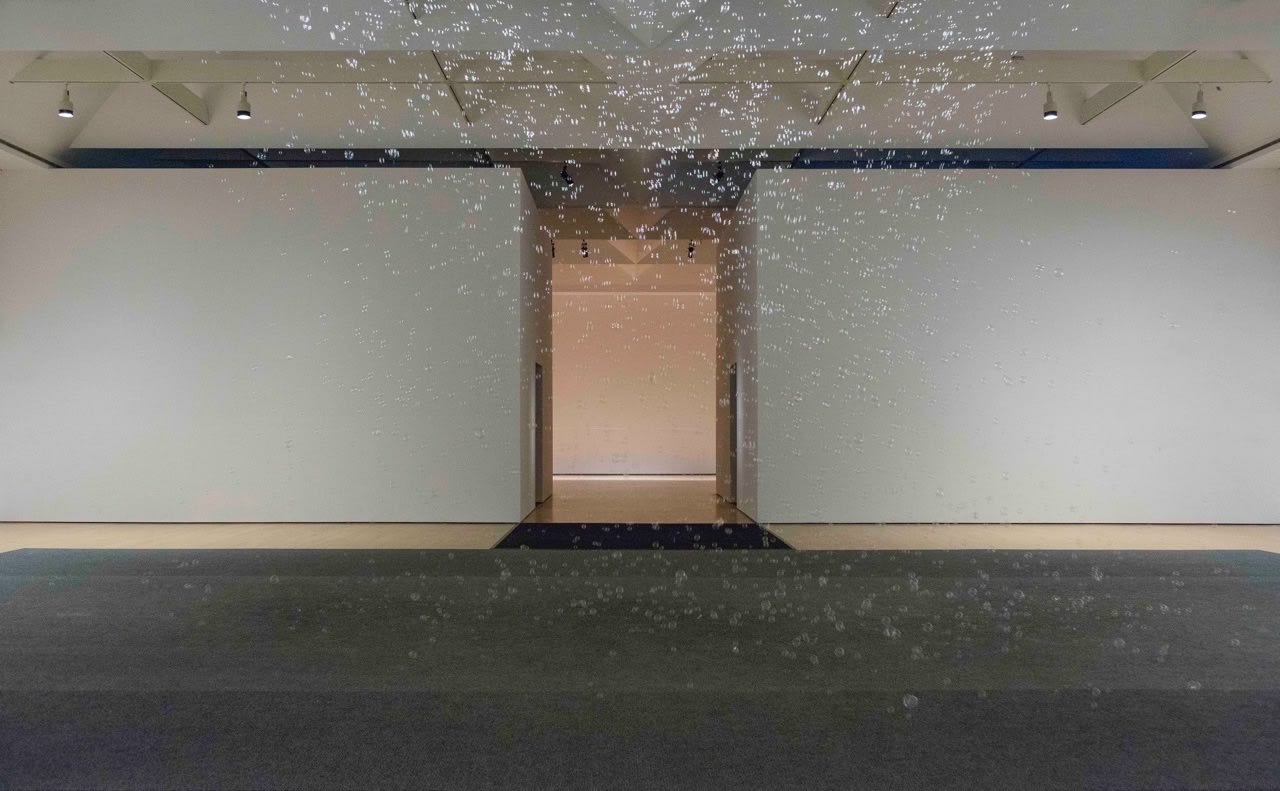Teresa Margolles En el aire bubbles installation view