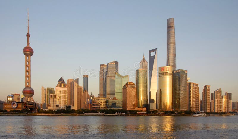 Shanghai skyline modern architecture business district