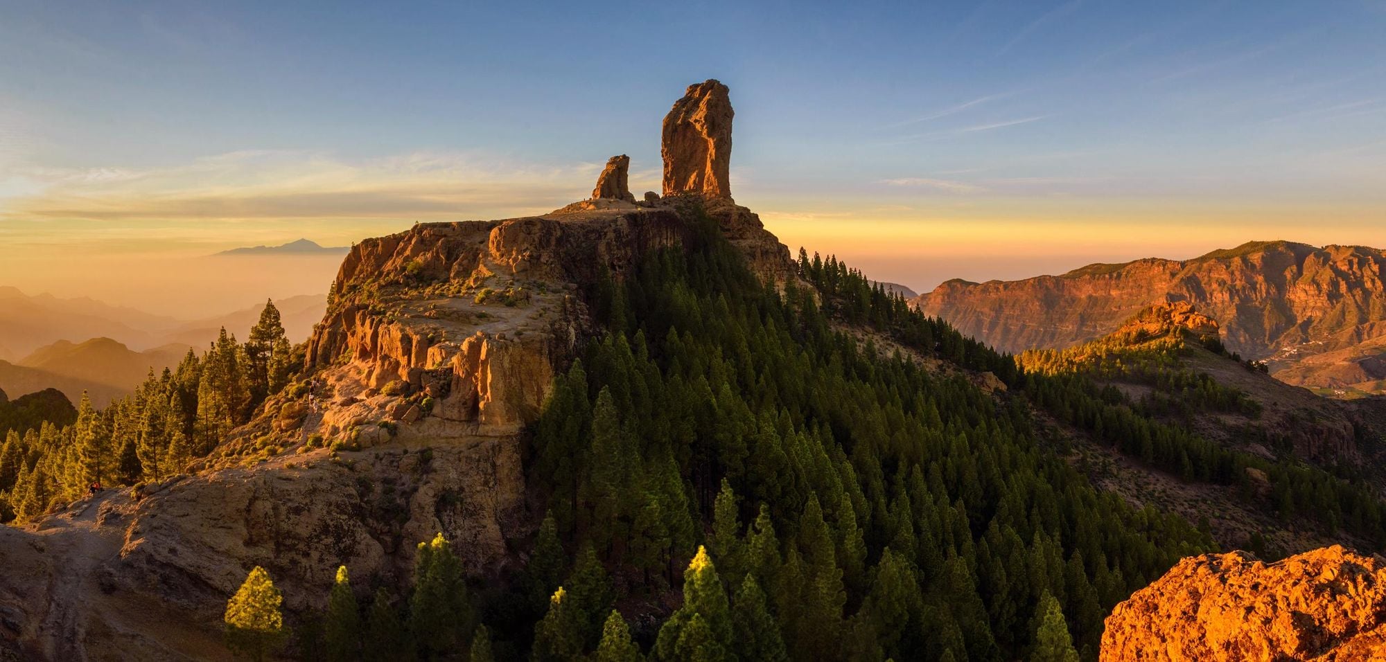 Roque Nublo Gran Canaria scenic view mountain