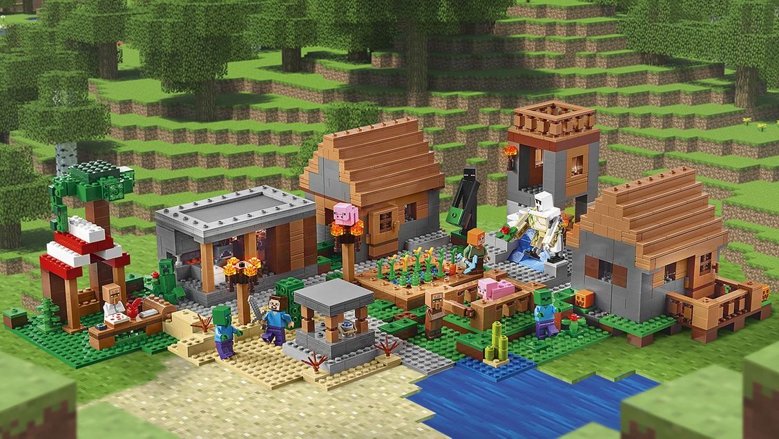 Minecraft lego set or game screenshot